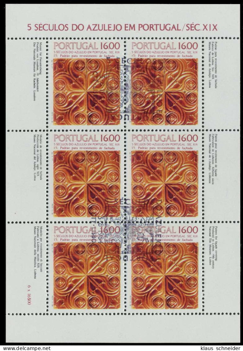 PORTUGAL Nr 1641 Zentrisch Gestempelt KLEINBG S018C1E - Blocks & Sheetlets