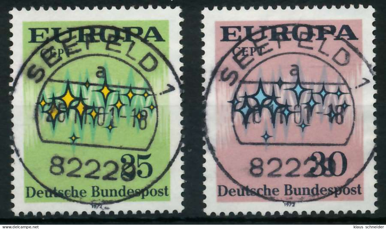 BRD BUND 1972 Nr 716-717 Zentrisch Gestempelt X84EE0E - Gebraucht