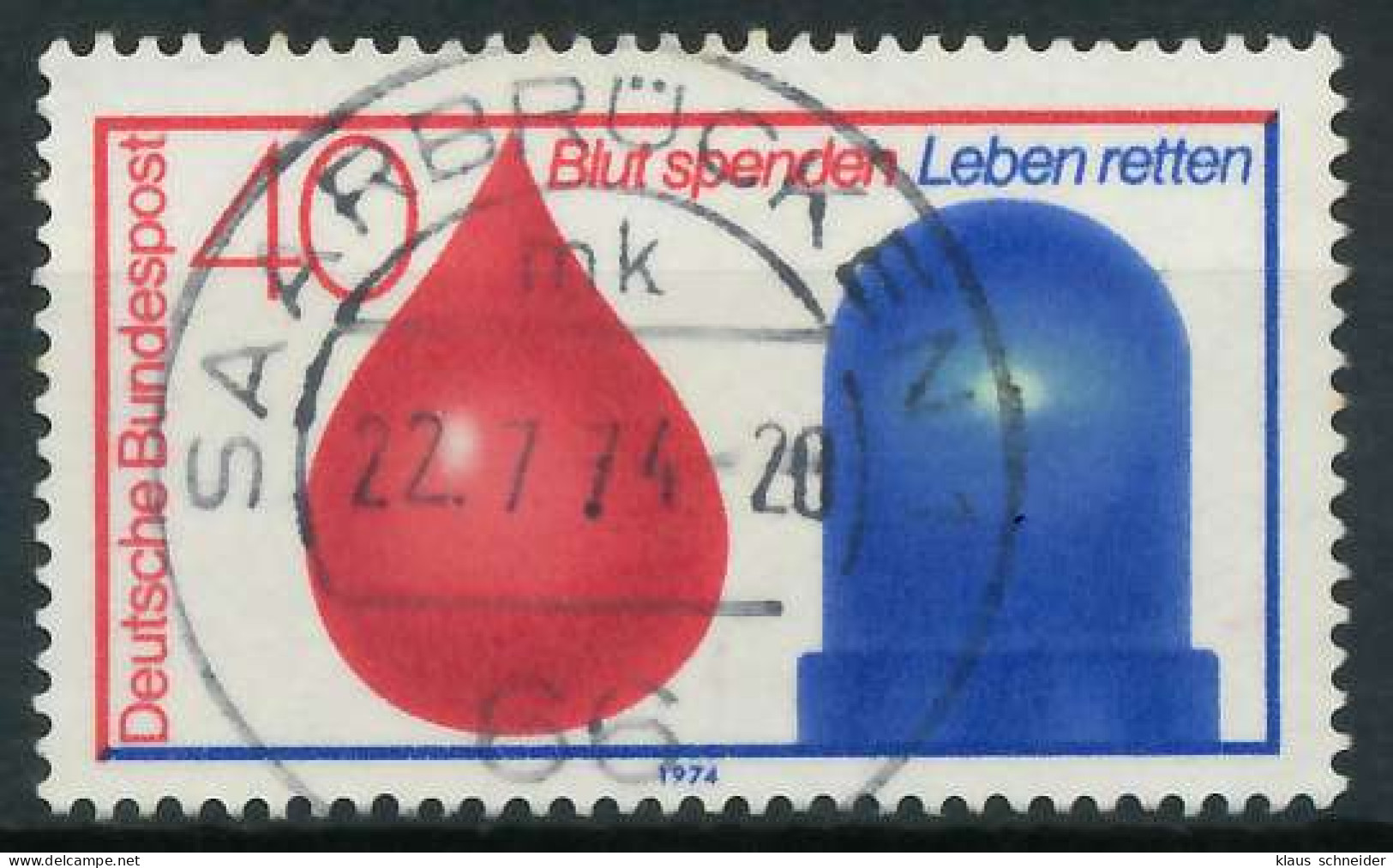 BRD 1974 Nr 797 Zentrisch Gestempelt X8501D2 - Used Stamps