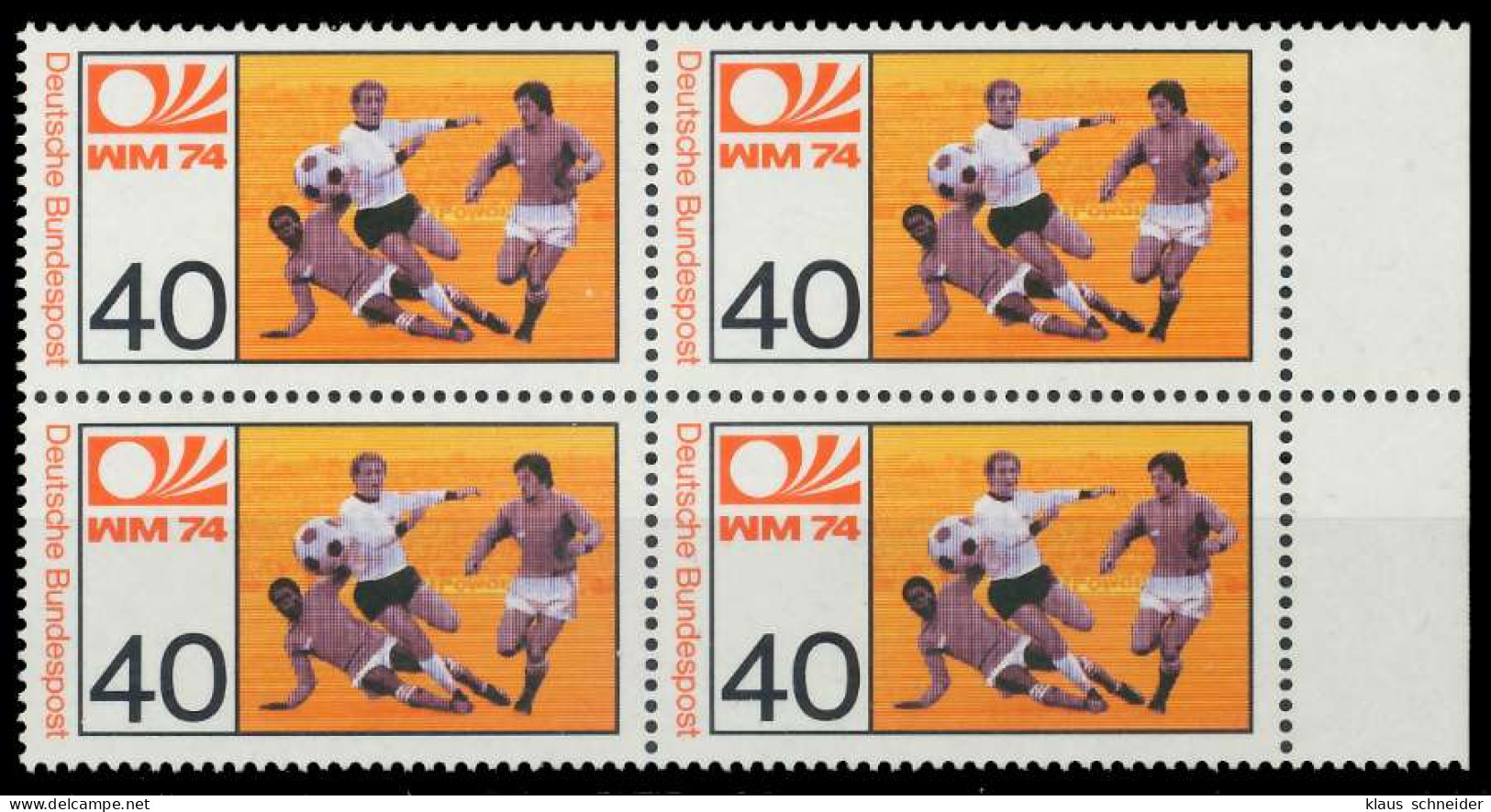BRD 1974 Nr 812 Postfrisch VIERERBLOCK SRA X85047A - Unused Stamps