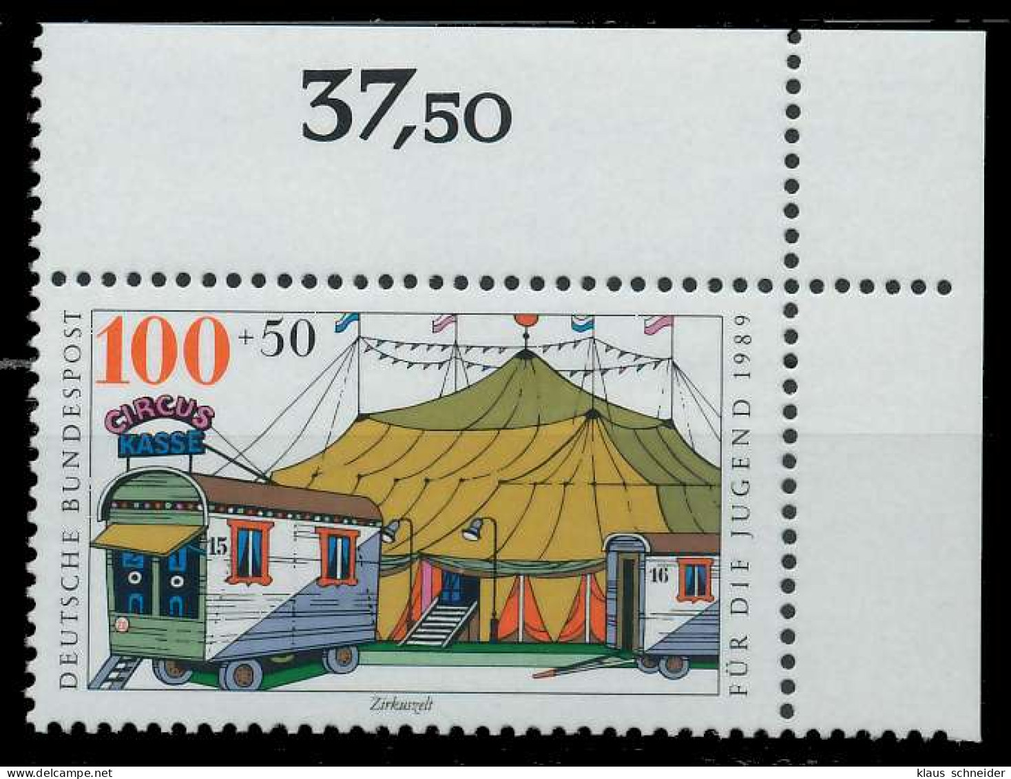 BRD 1989 Nr 1414 Postfrisch ECKE-ORE X85A9A2 - Neufs