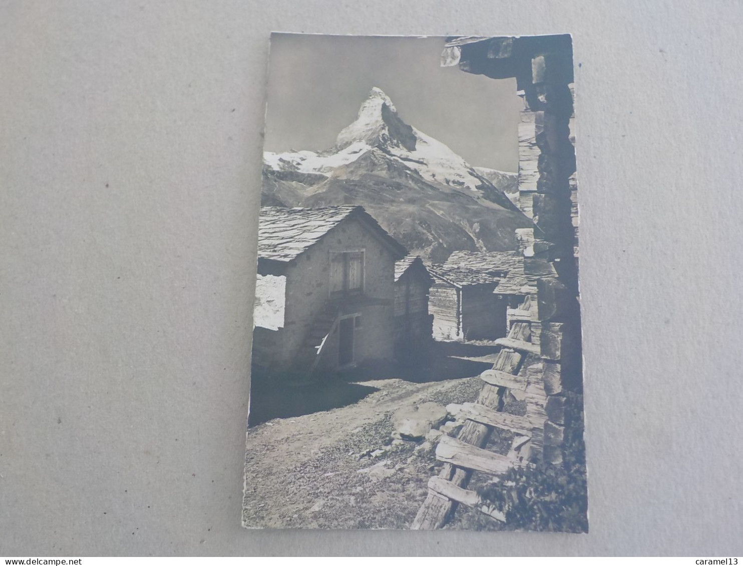 CPSM -  AU PLUS RAPIDE -  SUISSE - ZERMATT - CANTON DU VALAIS  -  VOYAGEE  TIMBREE 1956 - FORMAT CPA - Zermatt