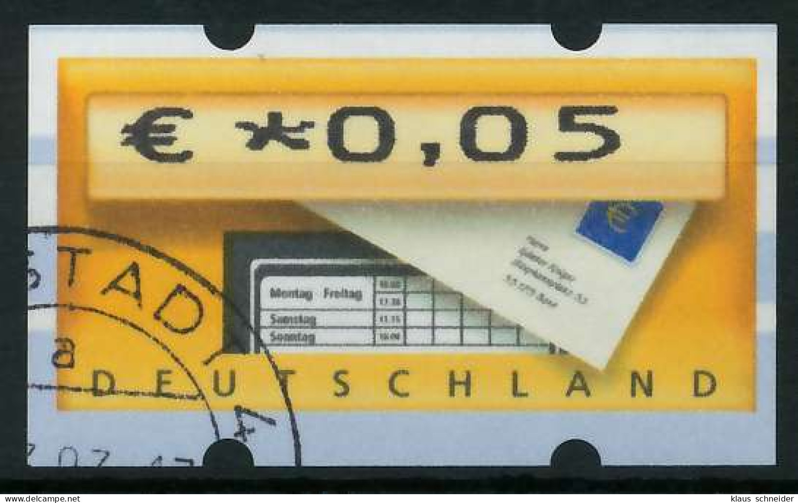 BRD ATM 2002 Nr 5-1-0005 Gestempelt X89610A - Machine Labels [ATM]