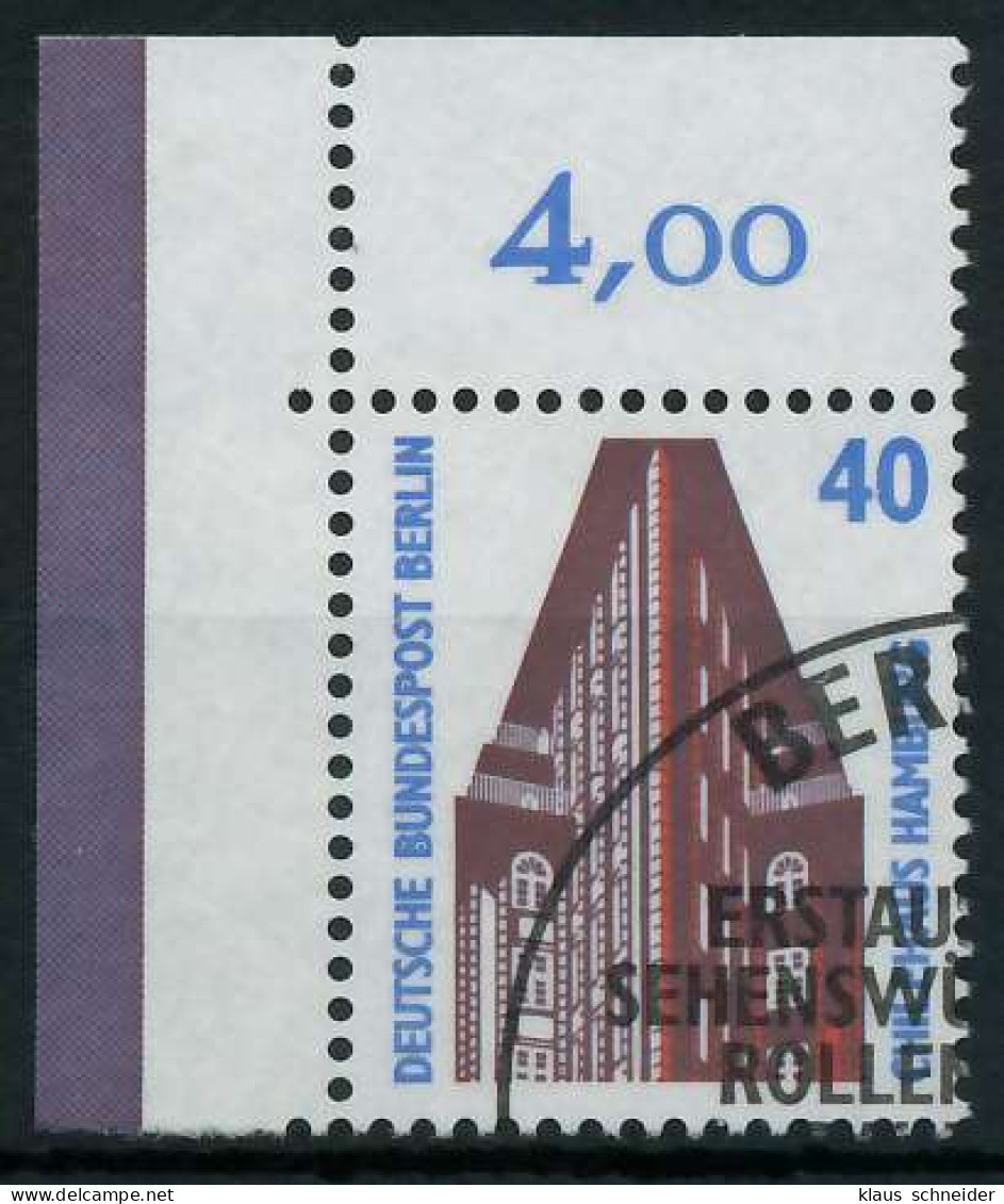 BERLIN DS SEHENSWÜRDIGKEITEN Nr 816 Gestempelt ECKE-OLI X915102 - Used Stamps