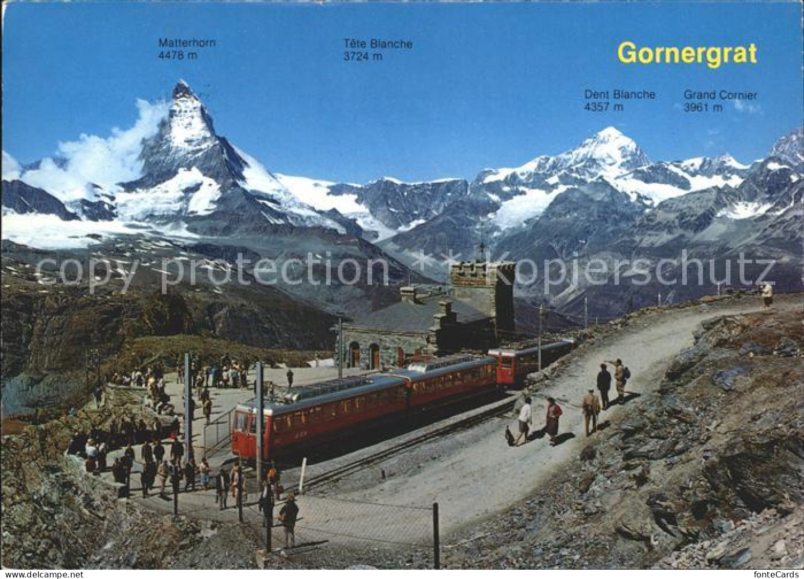 12124358 Gornergratbahn Zermatt Bahnstation Matterhorn Gornergratbahn - Autres & Non Classés