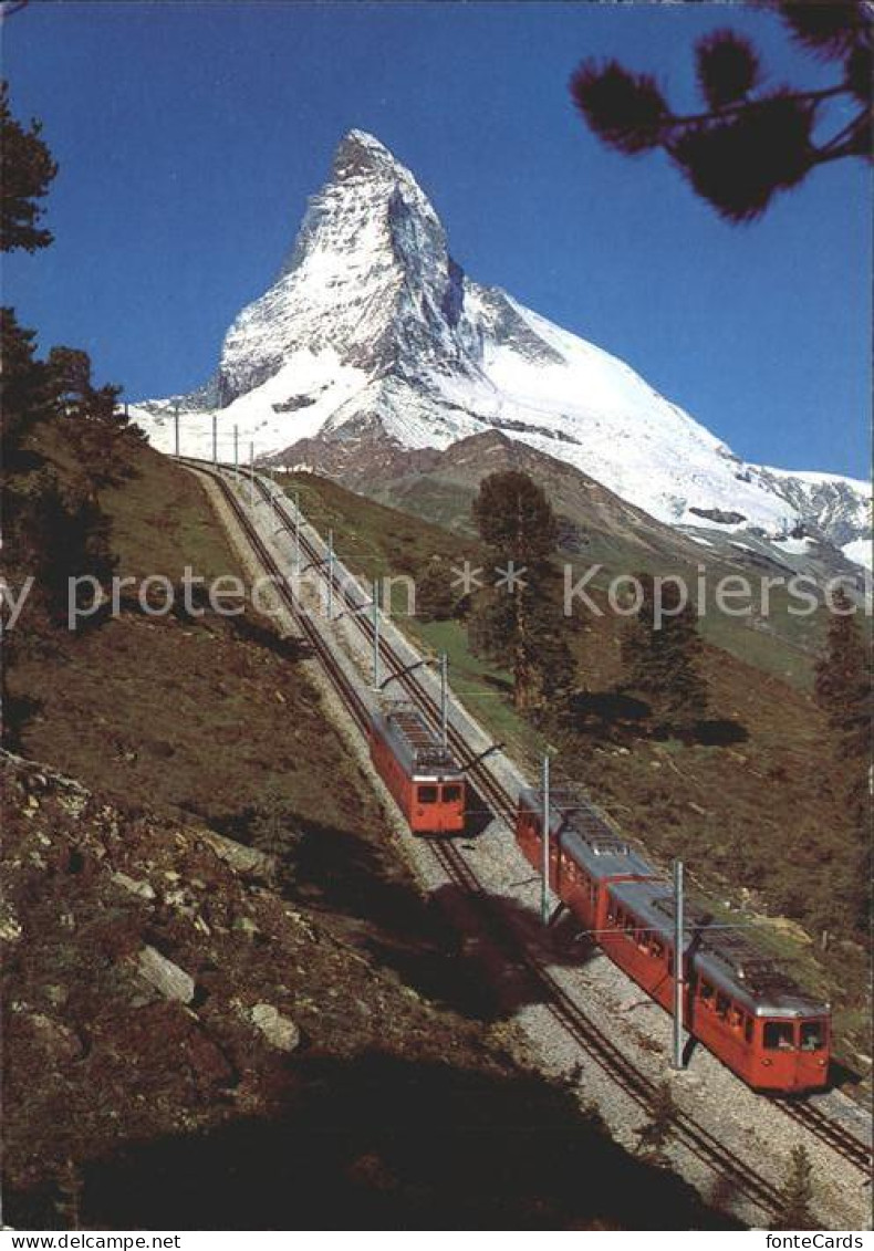 12123343 Gornergratbahn Zermatt Matterhorn Mont Cervin  Gornergratbahn - Other & Unclassified