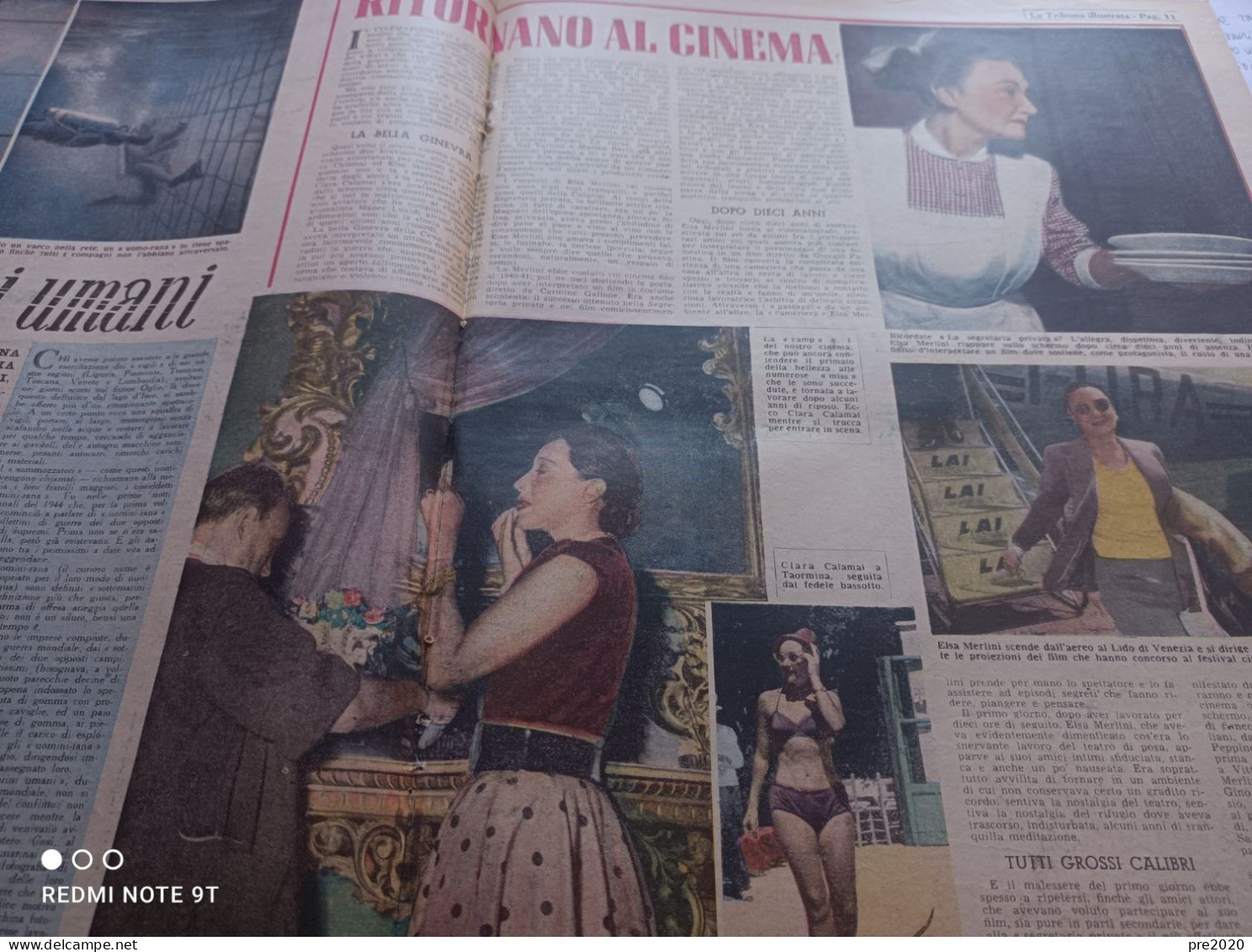 LA TRIBUNA ILLUSTRATA 1951 WALT DISNEY SUB PALOMBARI FLORIDIA ELSA MERLINI CLARA CALAMAI - Sonstige & Ohne Zuordnung