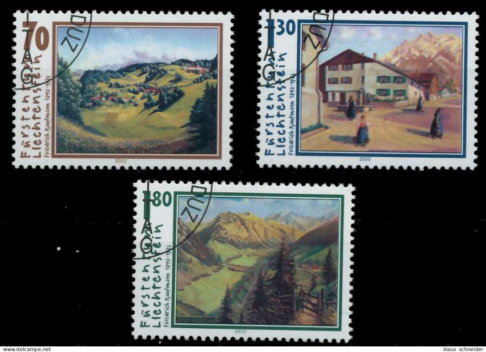 LIECHTENSTEIN 2002 Nr 1286-1288 Gestempelt X298902 - Used Stamps