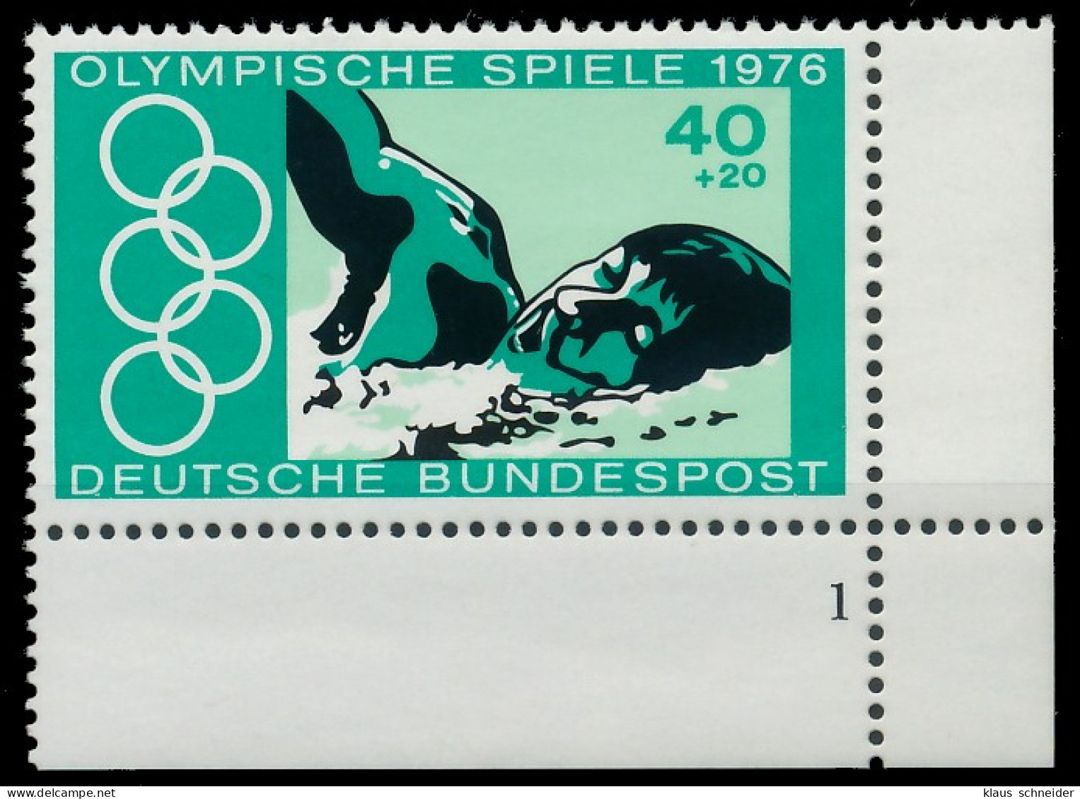 BRD BUND 1976 Nr 886 Postfrisch Ungebraucht FORMNUMMER 1 X3D0A76 - Unused Stamps