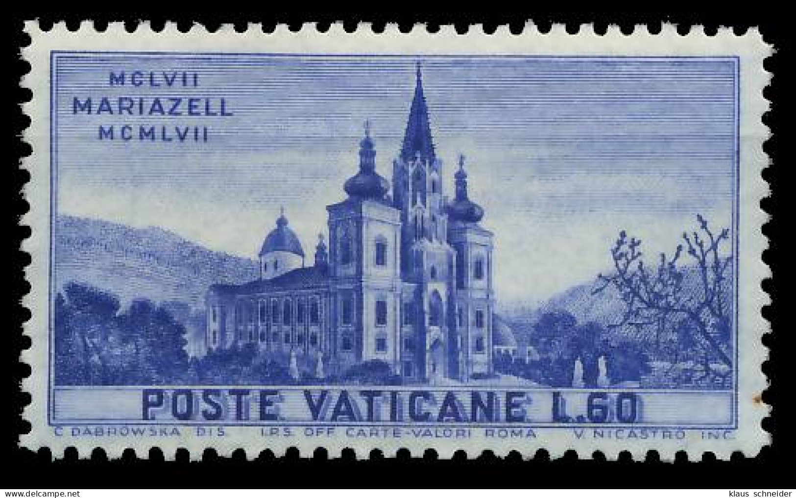 VATIKAN 1957 Nr 278 Postfrisch SF6A202 - Unused Stamps