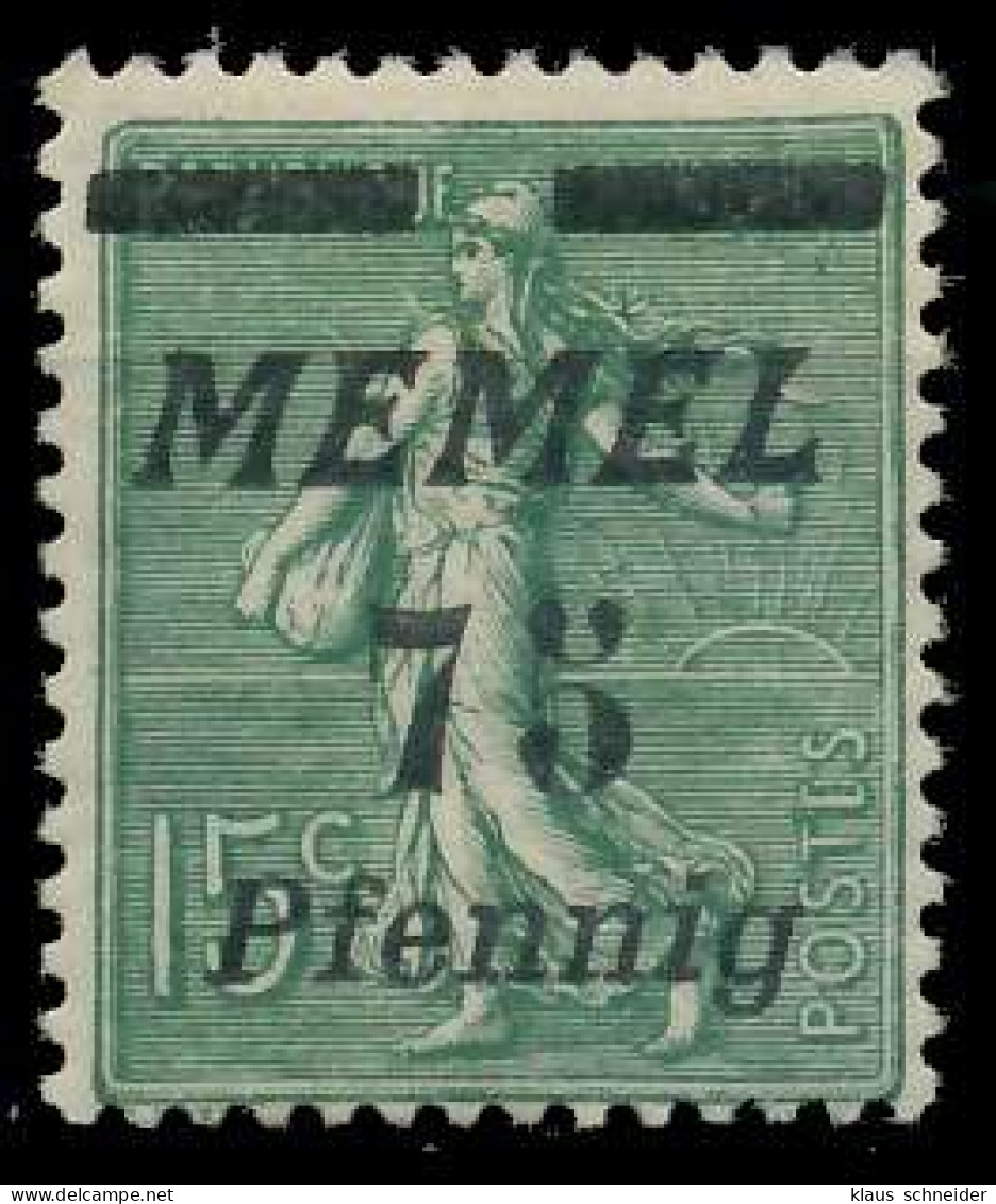 MEMEL 1922 Nr 85 Ungebraucht X447E0A - Memel (Klaipeda) 1923