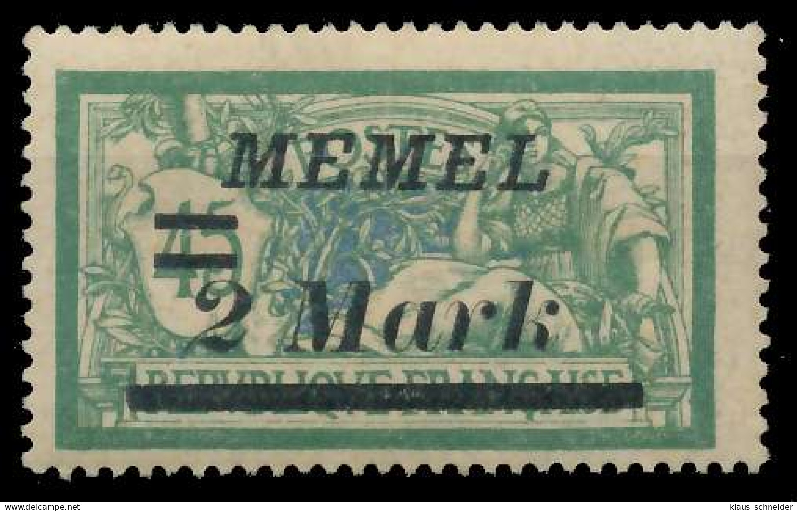 MEMEL 1922 Nr 88 Postfrisch Gepr. X452D66 - Memel (Klaipeda) 1923