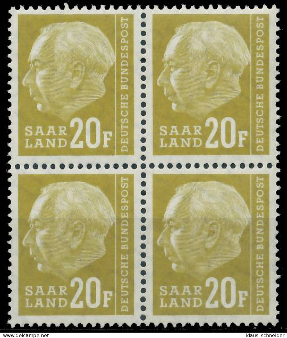 SAAR OPD 1957 Nr 417 Postfrisch VIERERBLOCK X478D06 - Ungebraucht