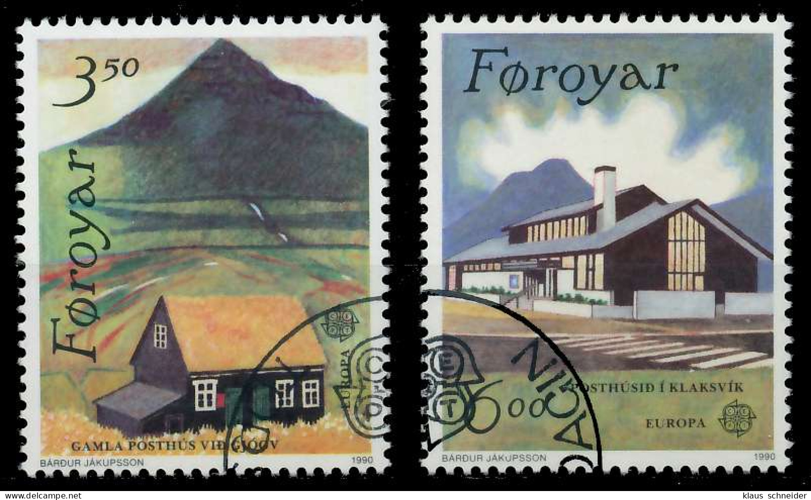 FÄRÖER 1990 Nr 198-199 Gestempelt X5CF332 - Färöer Inseln