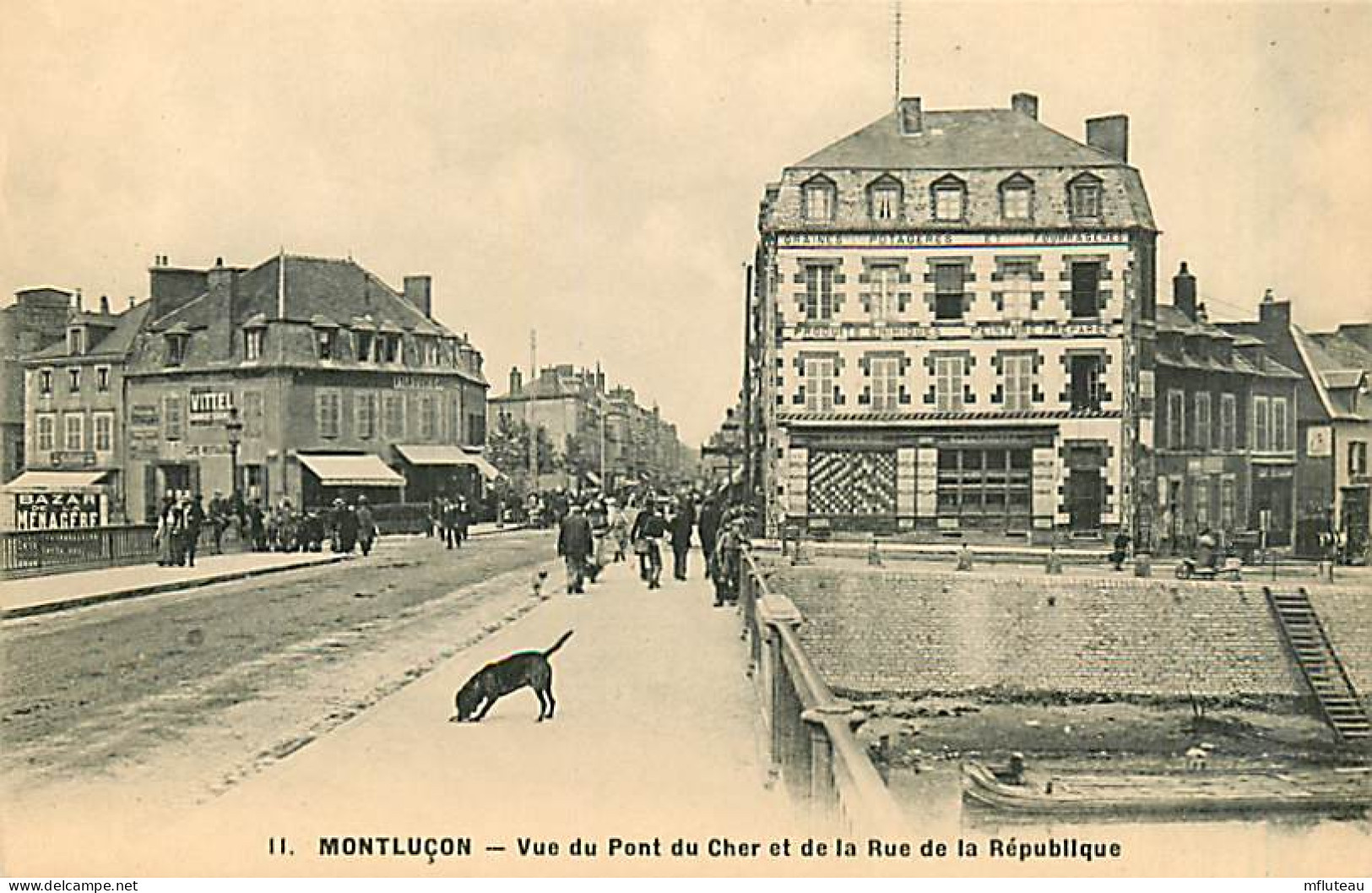 03* MONTLUCON   Pont – Rue Republique    MA99,0235 - Montlucon