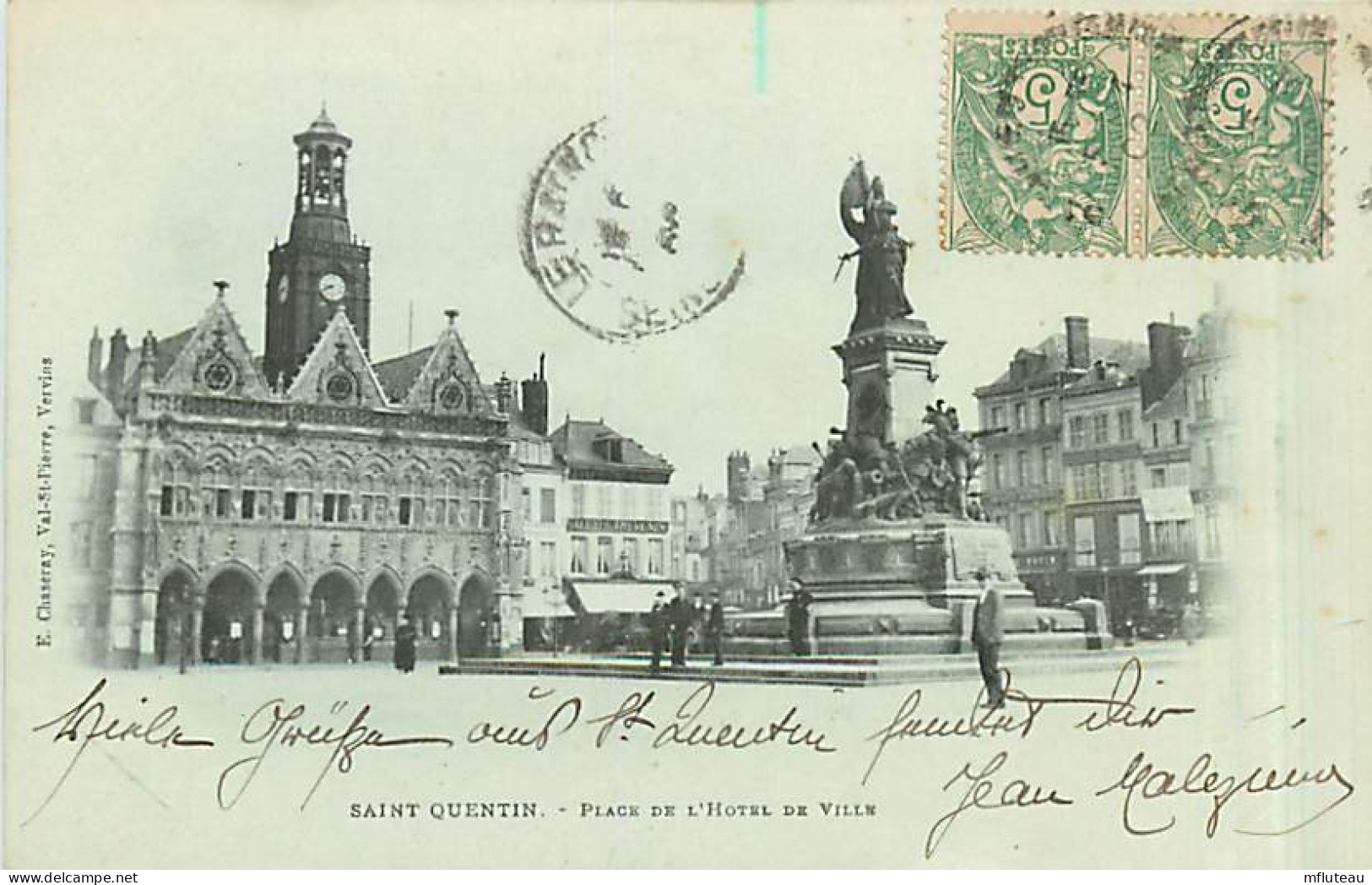 02* ST QUENTIN Place Mairie            MA99,0168 - Saint Quentin