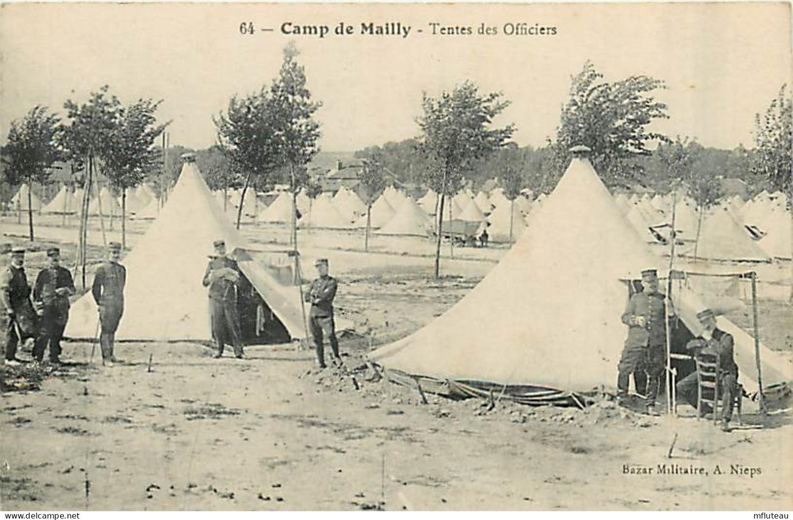 10* MAILLY Camp – Tentes Officiers   MA99,0723 - Mailly-le-Camp
