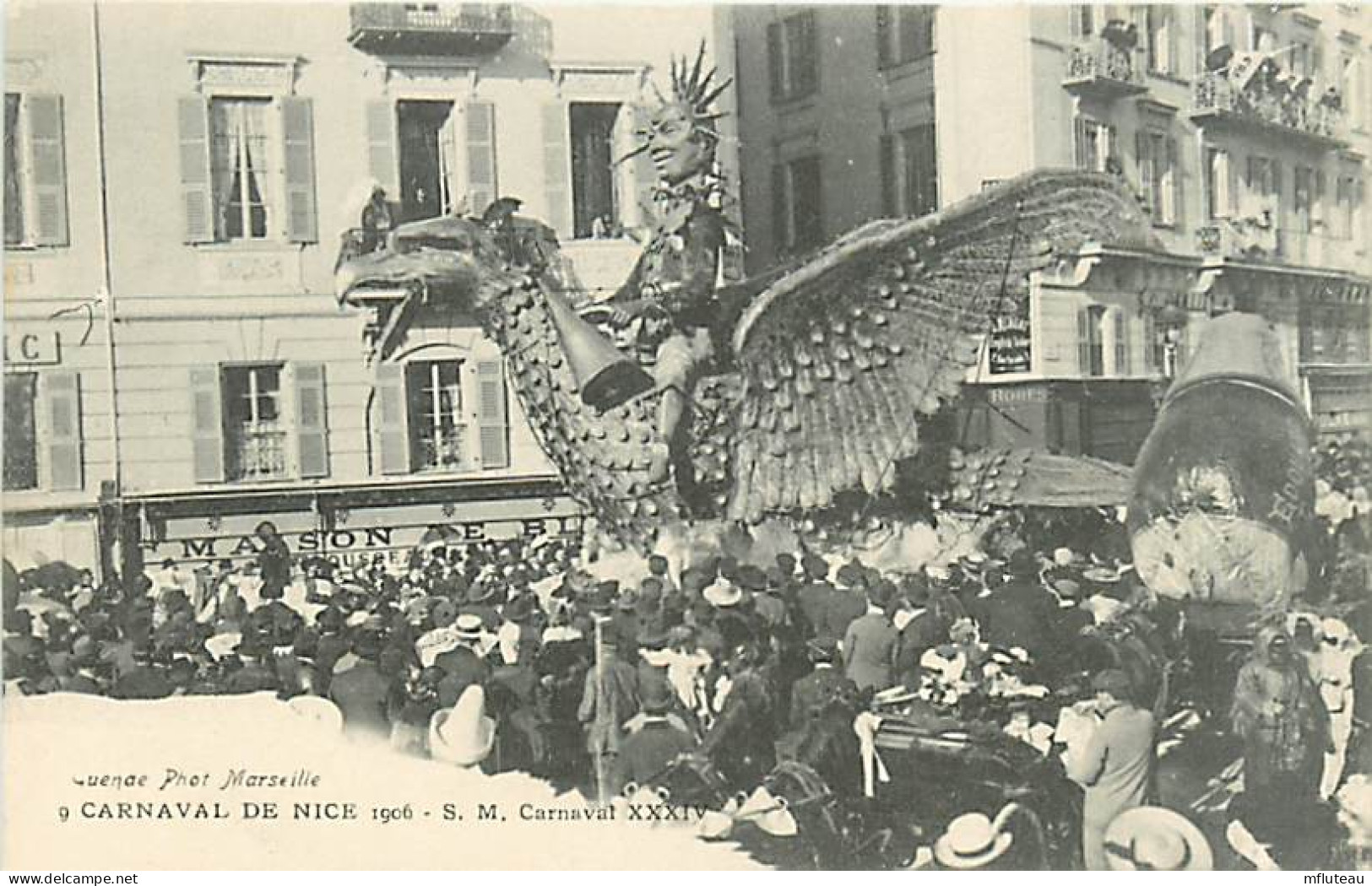 06* NICE  Carnaval  CARTE POSTALE N AYANT PAS VOYAGE IV  Sa Majeste          MA99,0634 - Autres & Non Classés