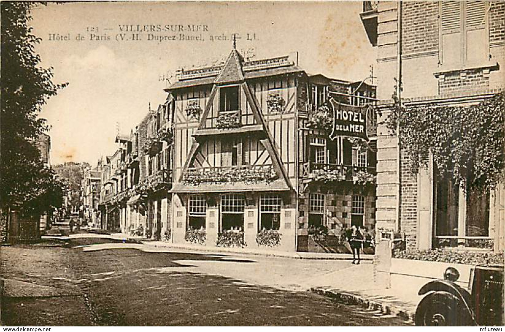 14* VILLERS SUR MER  Hotel De Paris            MA99,1347 - Villers Sur Mer