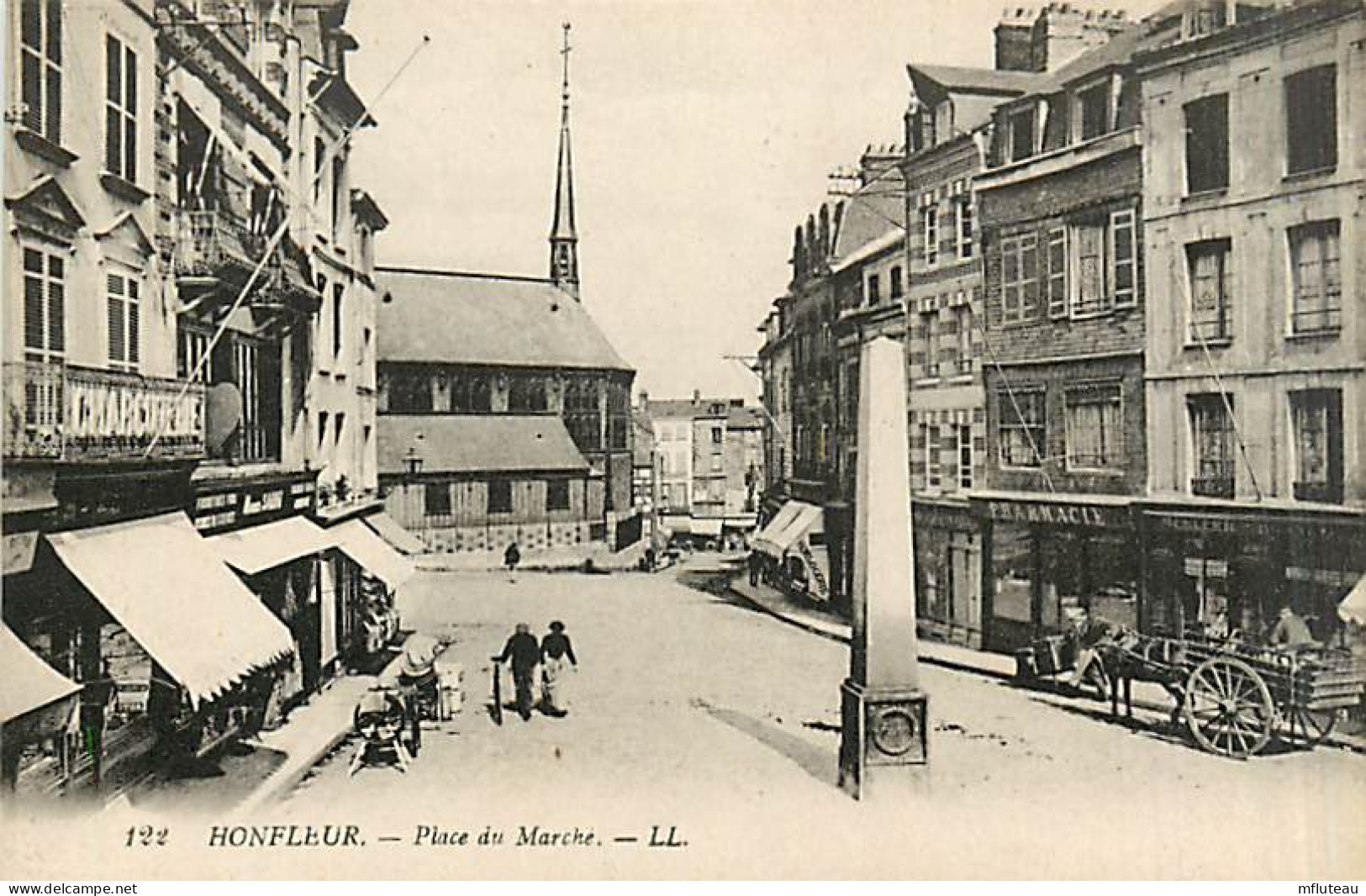 14* HONFLEUR Place Du Marche       MA99,1281 - Honfleur