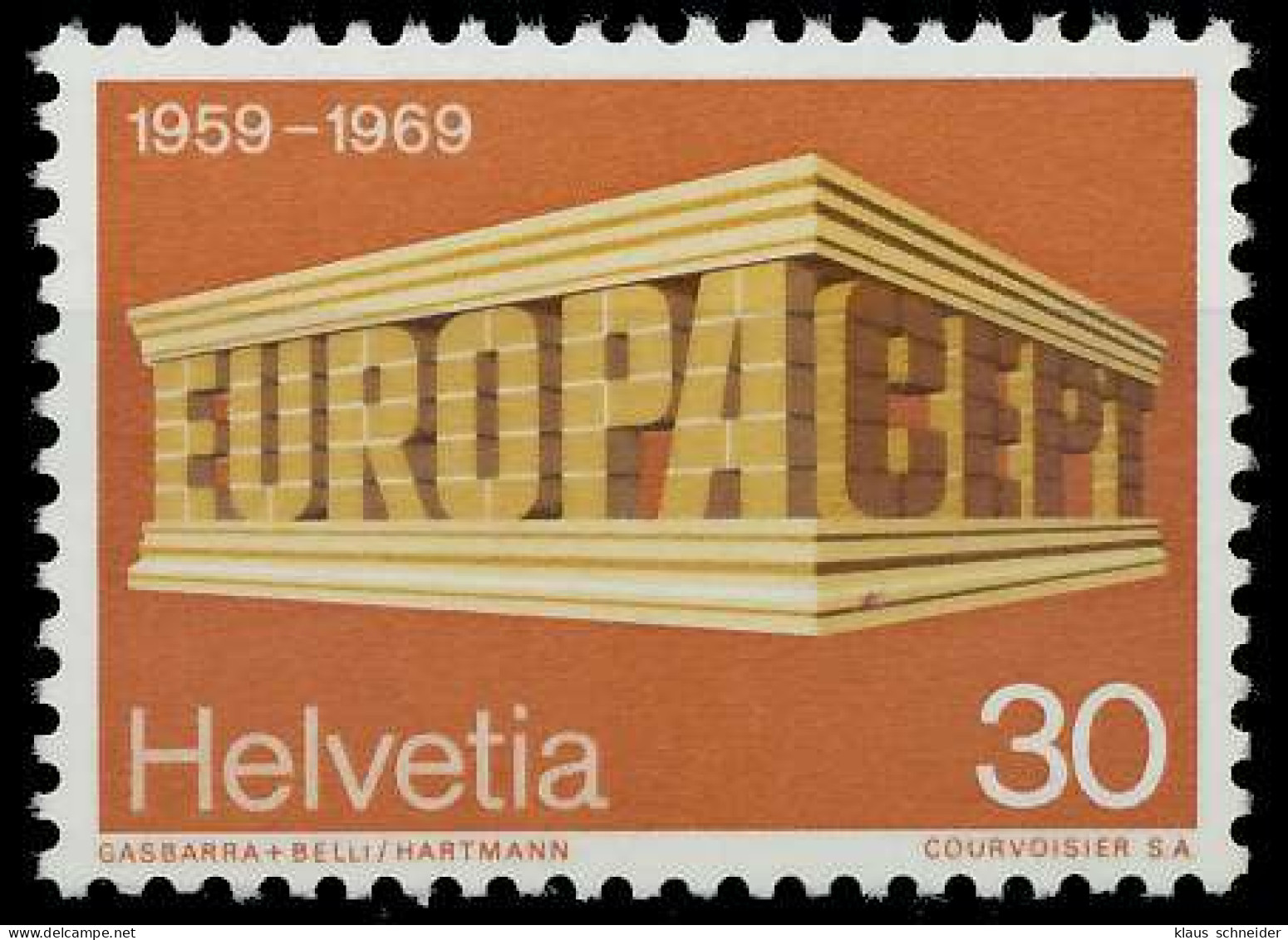 SCHWEIZ 1969 Nr 900 Postfrisch X66F0EA - Unused Stamps