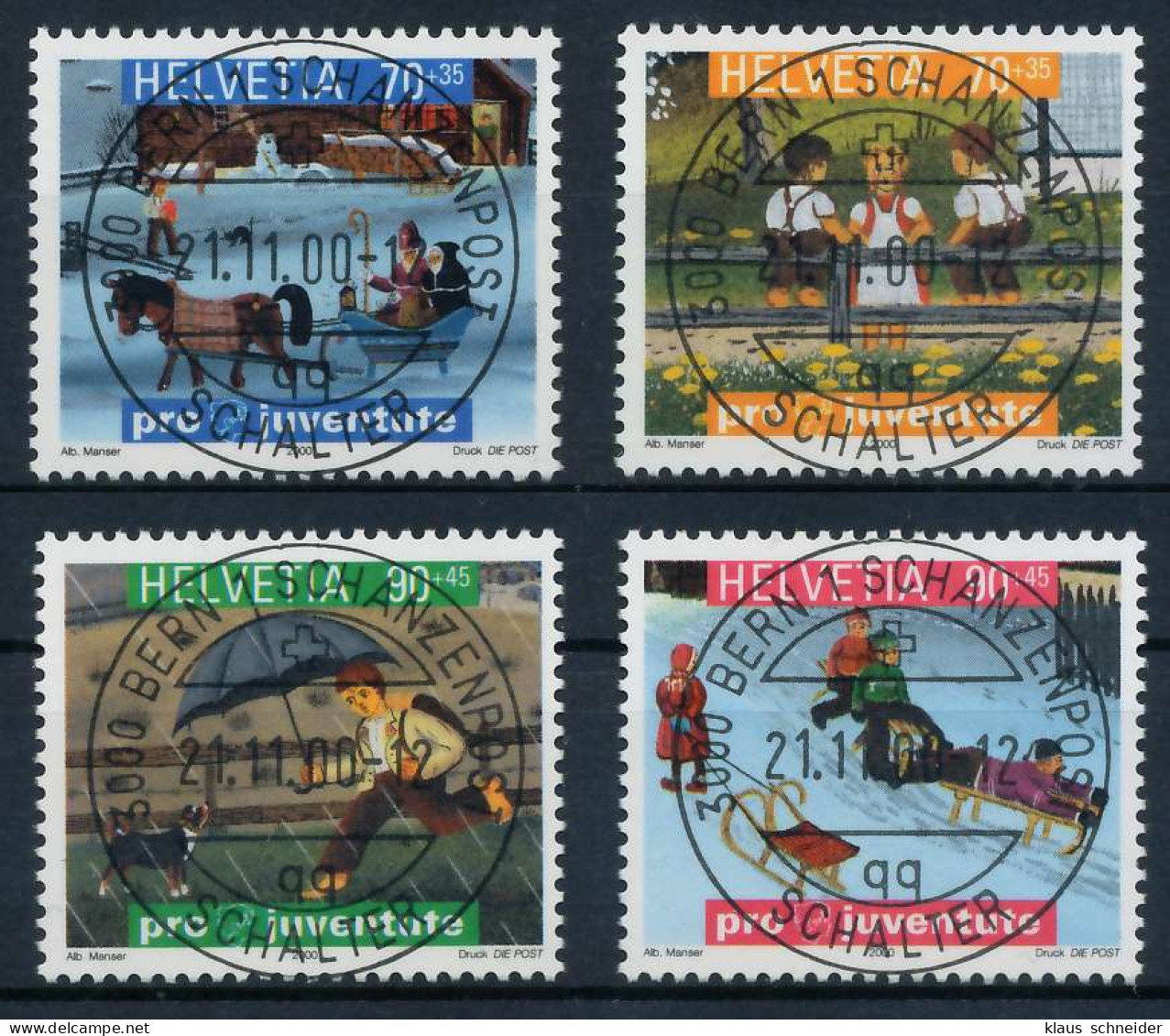 SCHWEIZ PRO JUVENTUTE Nr 1740-1743 Zentrisch Gestempelt X6AA34E - Used Stamps