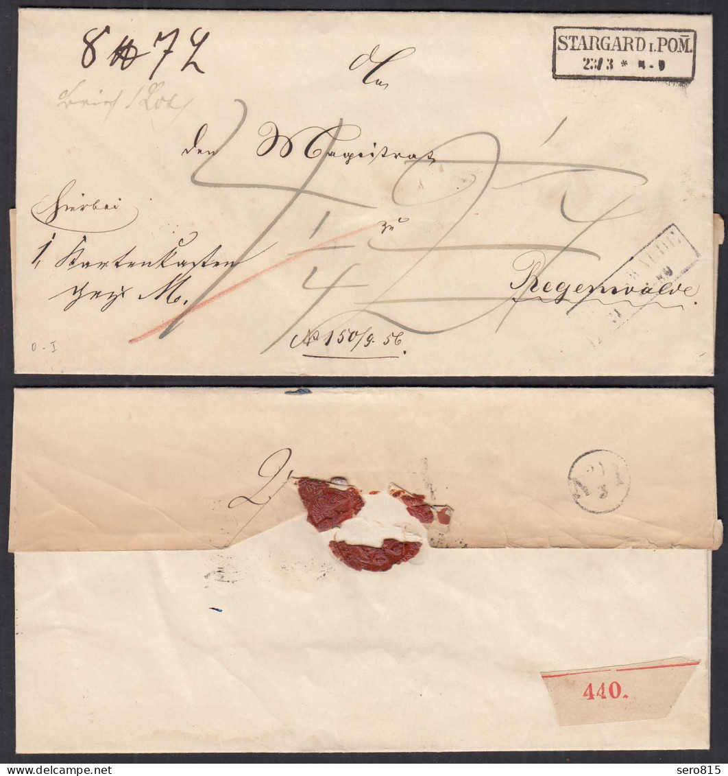 Ca.1850 UMSCHLAG STARGARD I.POM. Nach REGENWALDE   (32076 - Autres & Non Classés