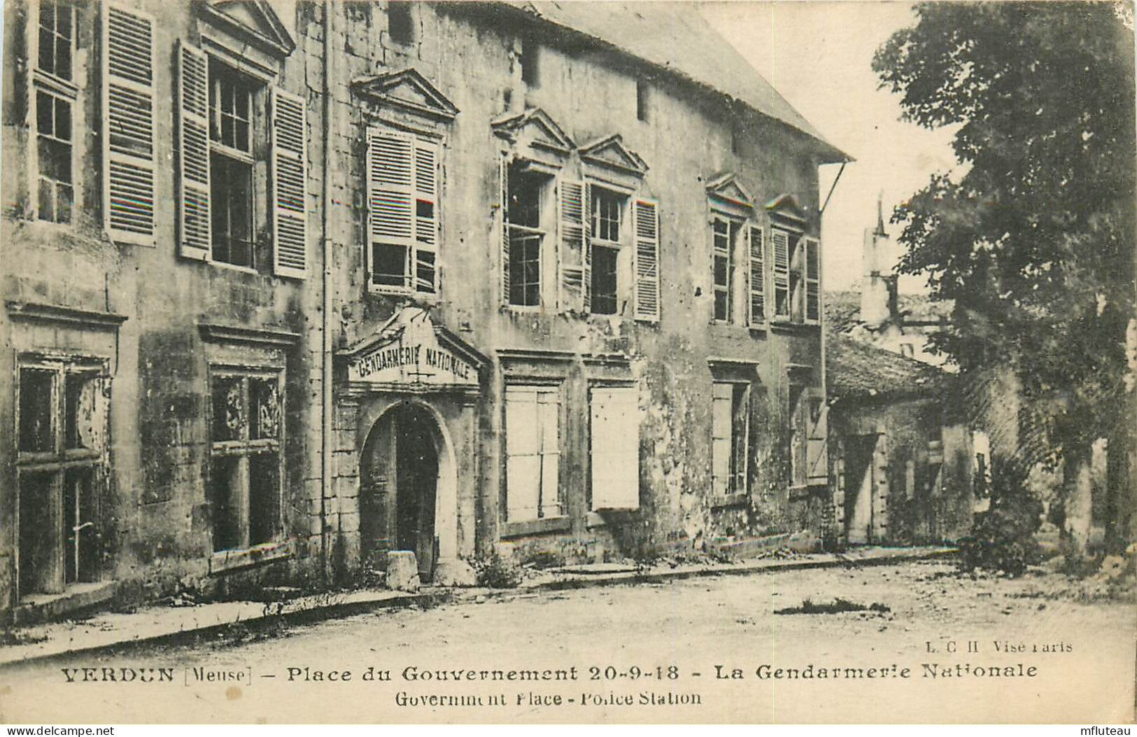55* VERDUN     Place Gouvernement – Gendarmerie   RL25,0366 - Polizei - Gendarmerie