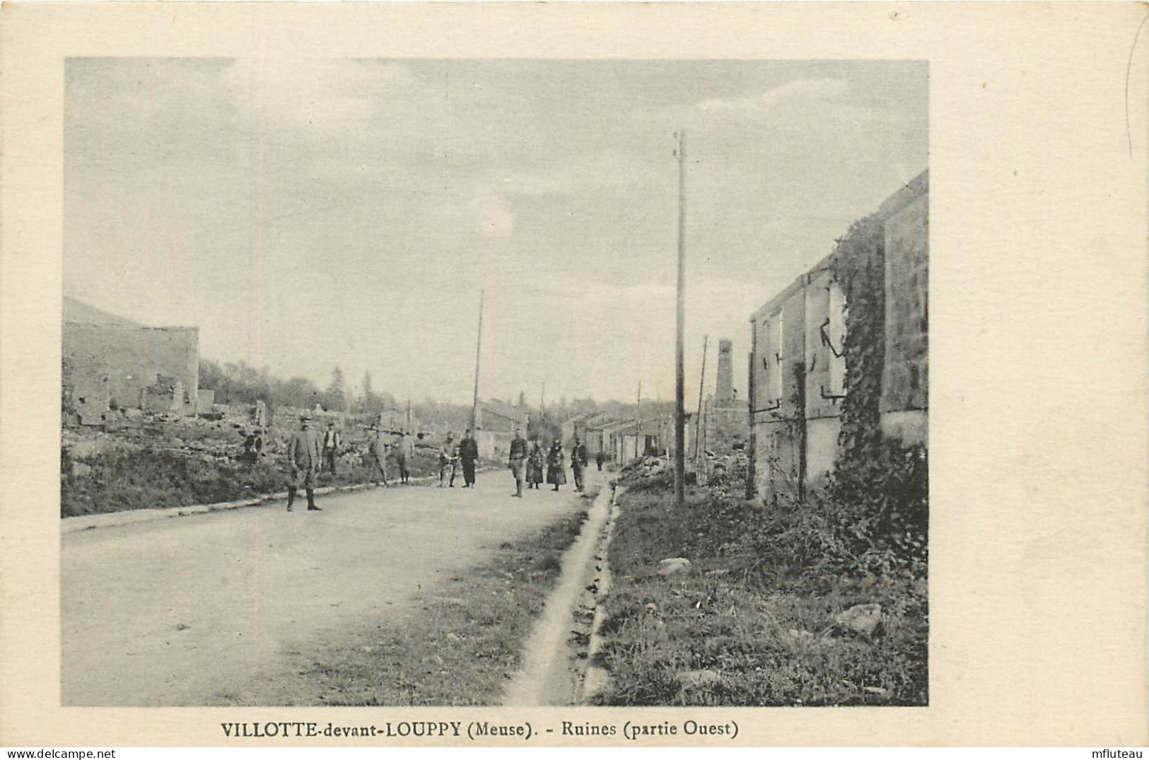 55* VILOTTE DEVANT LOUPPY  Ruines WW1       RL25,0308 - Guerre 1914-18