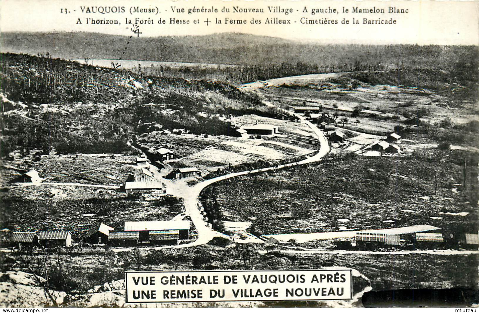 55* VAUQUOIS  Vue Generale Village Nouveau  – CPSM  (format 9x14cm)      RL25,0254 - Guerre 1914-18