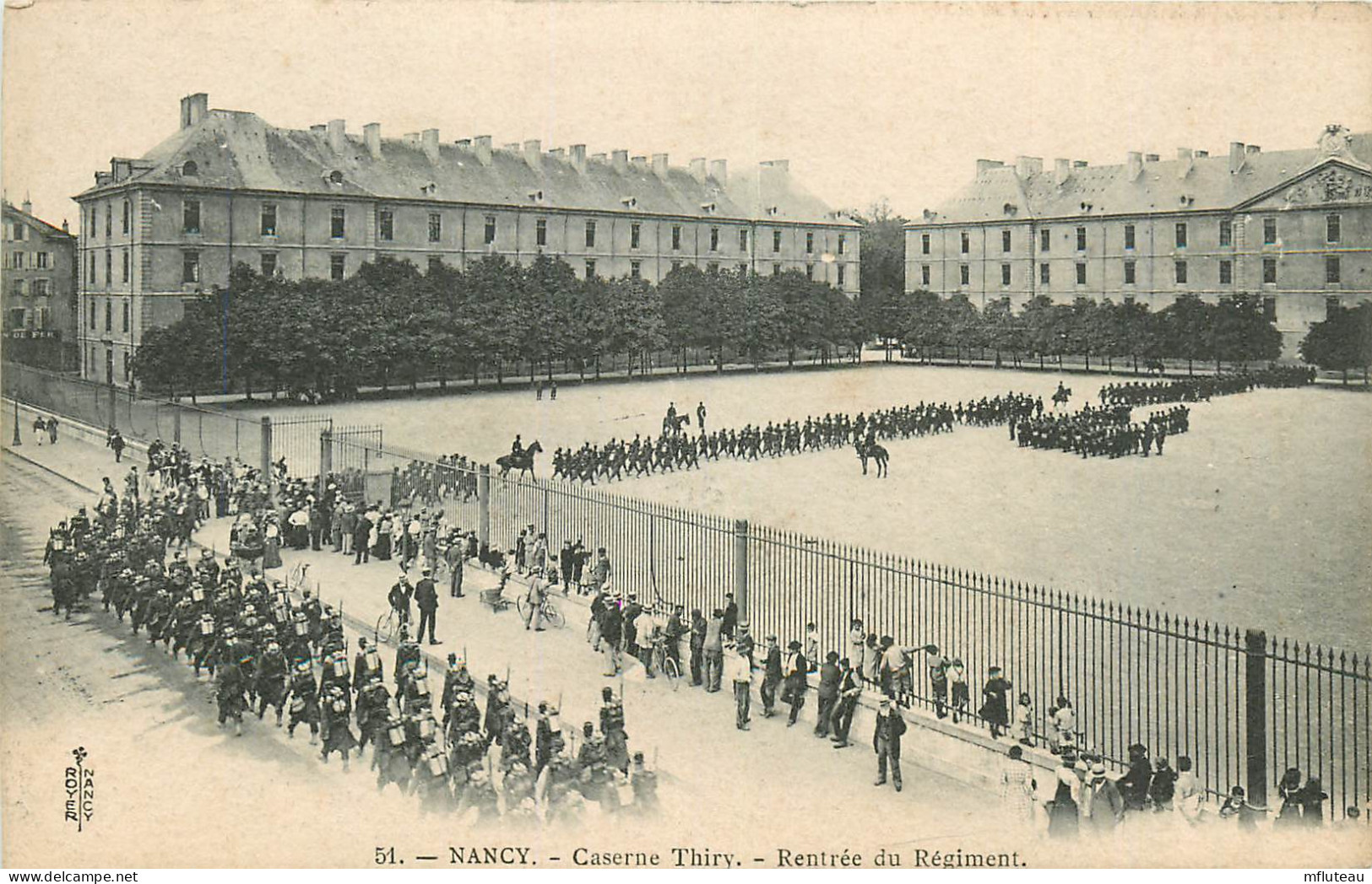 54* TOUL    Caserne Thiry  - Rentree Du Regiment  RL25,0191 - Toul