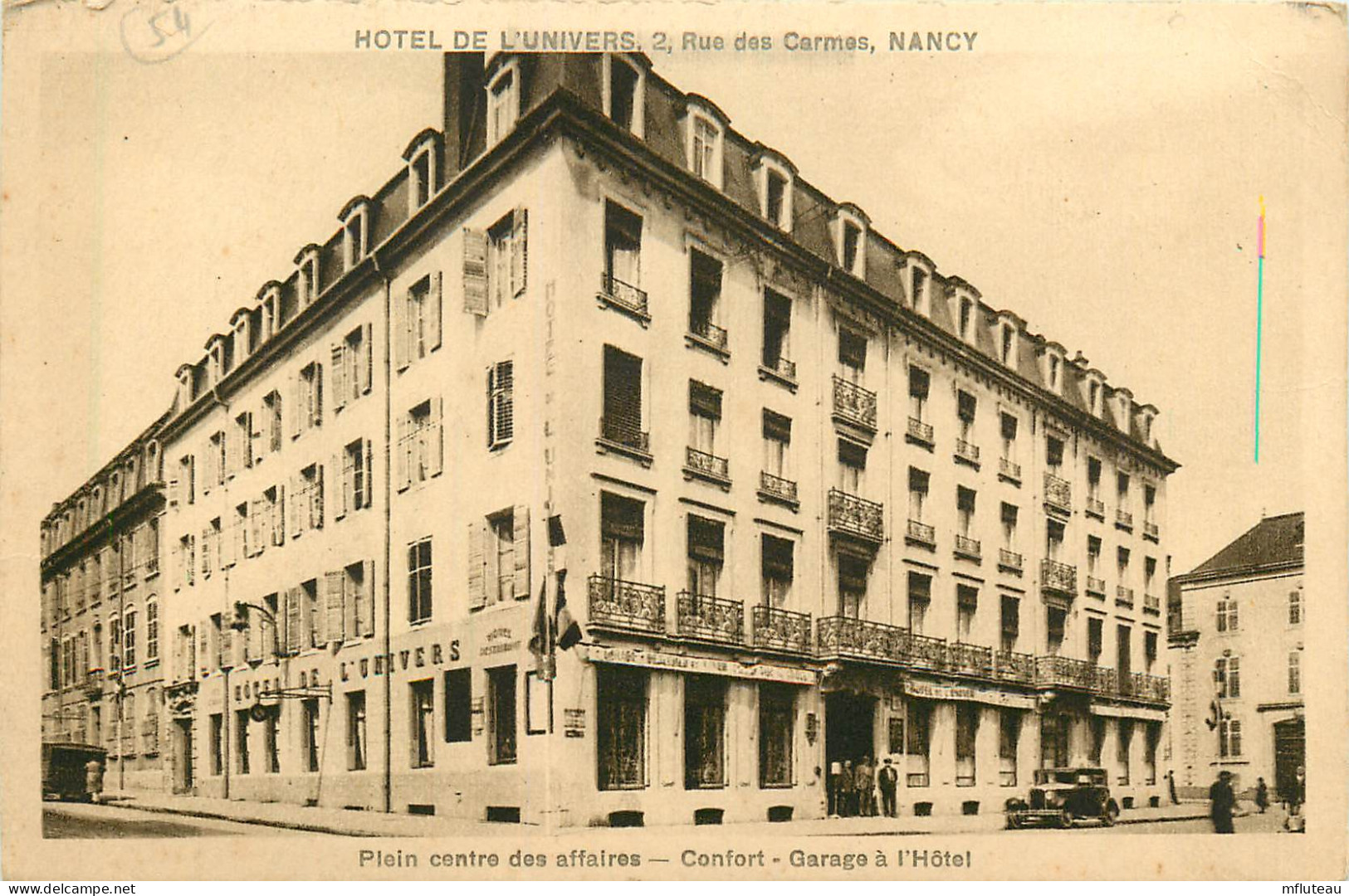54* NANCY   Hotel De L Univers    RL25,0174 - Nancy