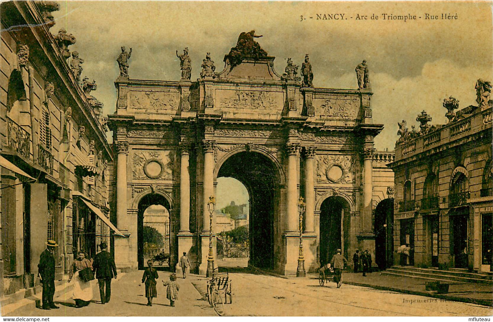 54* NANCY   Arc De Triomphe – Rue Here   RL25,0156 - Nancy