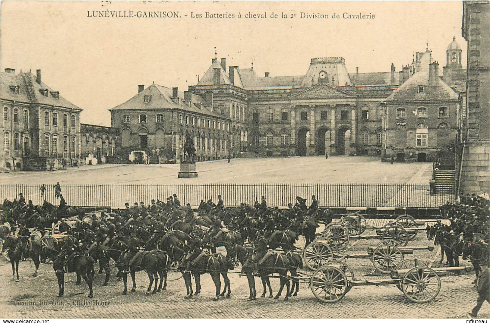 54* LUNEVILLE   Garnison -  Batterie A Cheval 2e Division De Cavalerie    RL25,0117 - Régiments