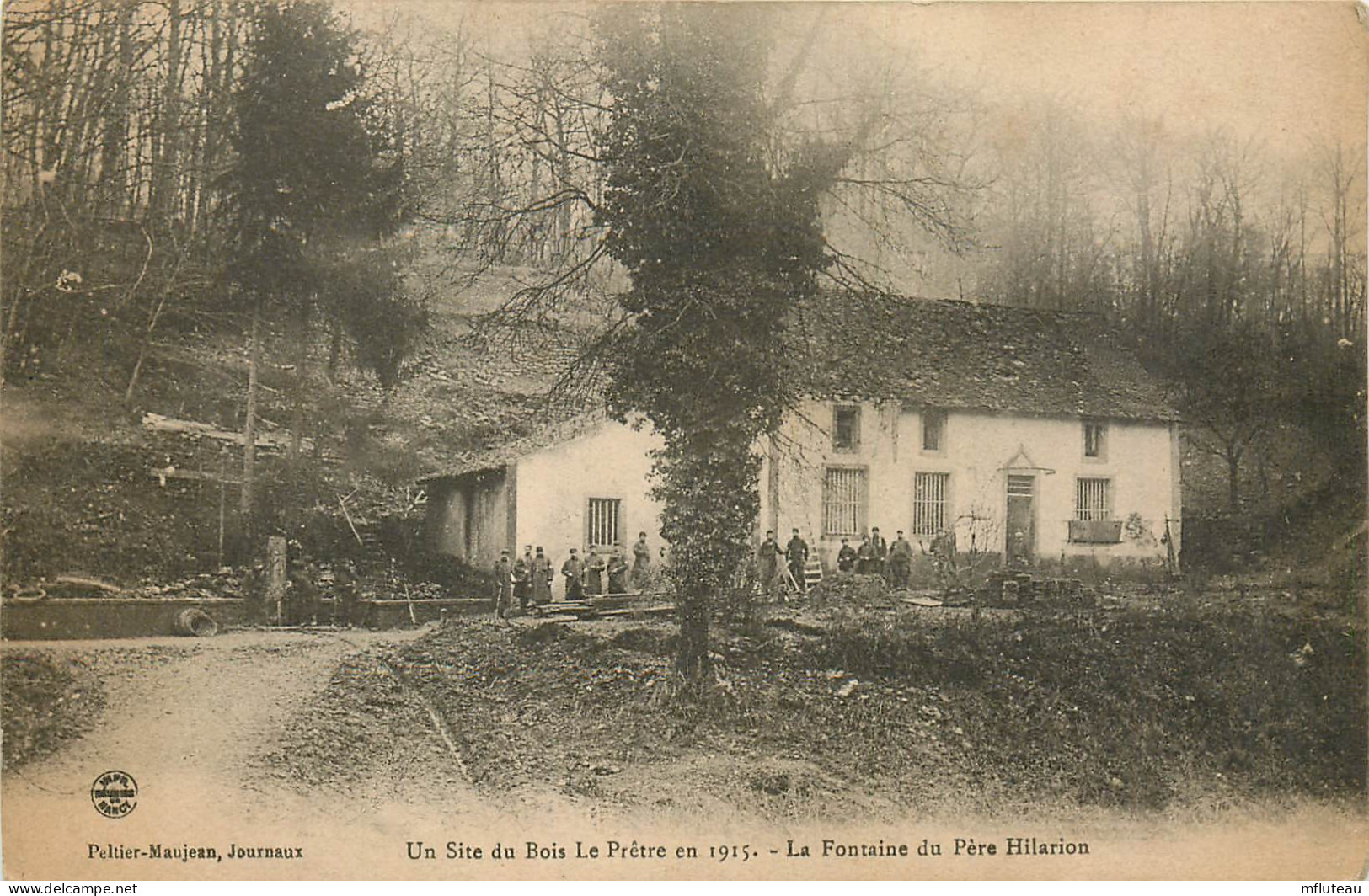 54* MONTAUVILLE Site Bois Le Pretre – Fontaine Du Pere Hilarion WW1   RL25,0106 - Guerre 1914-18