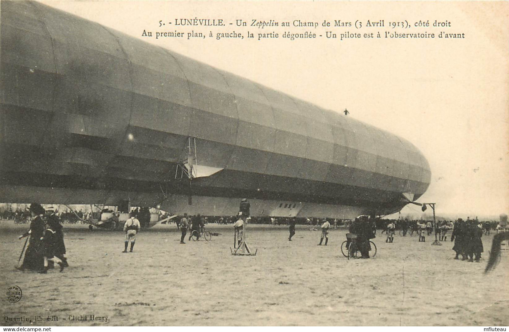 54* LUNEVILLE     Le « zeppelin »  1913    RL25,0098 - Luneville