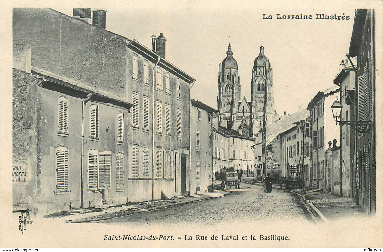 54* ST NICOLAS DE PORT Rue De Laval Et Basilique      RL25,0079 - Saint Nicolas De Port