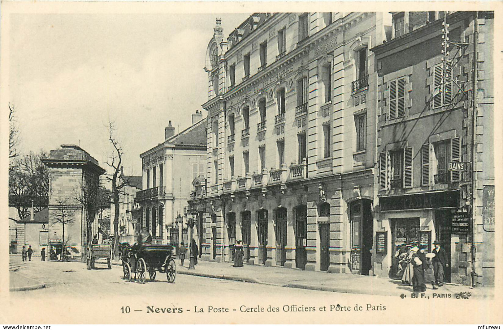 58* NEVERS    La Poste – Cercle Des Officiers   RL25,1028 - Nevers
