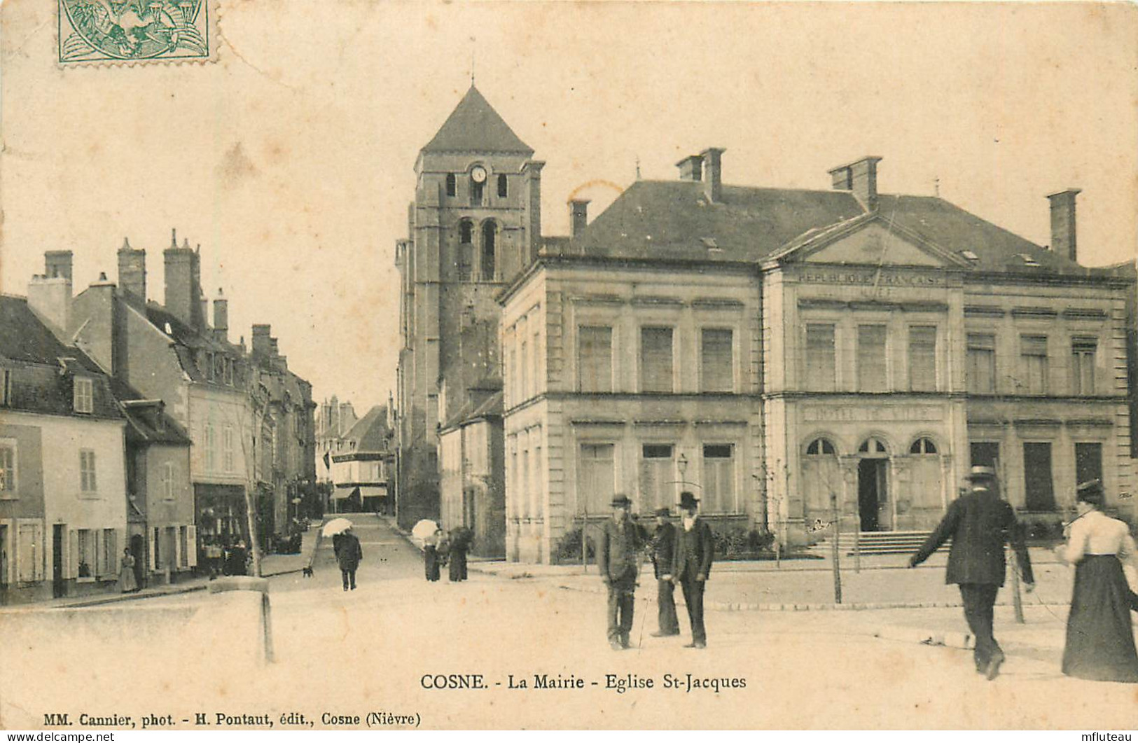 58* COSNE   La Mairie – Eglise St Jacques    RL25,1003 - Cosne Cours Sur Loire