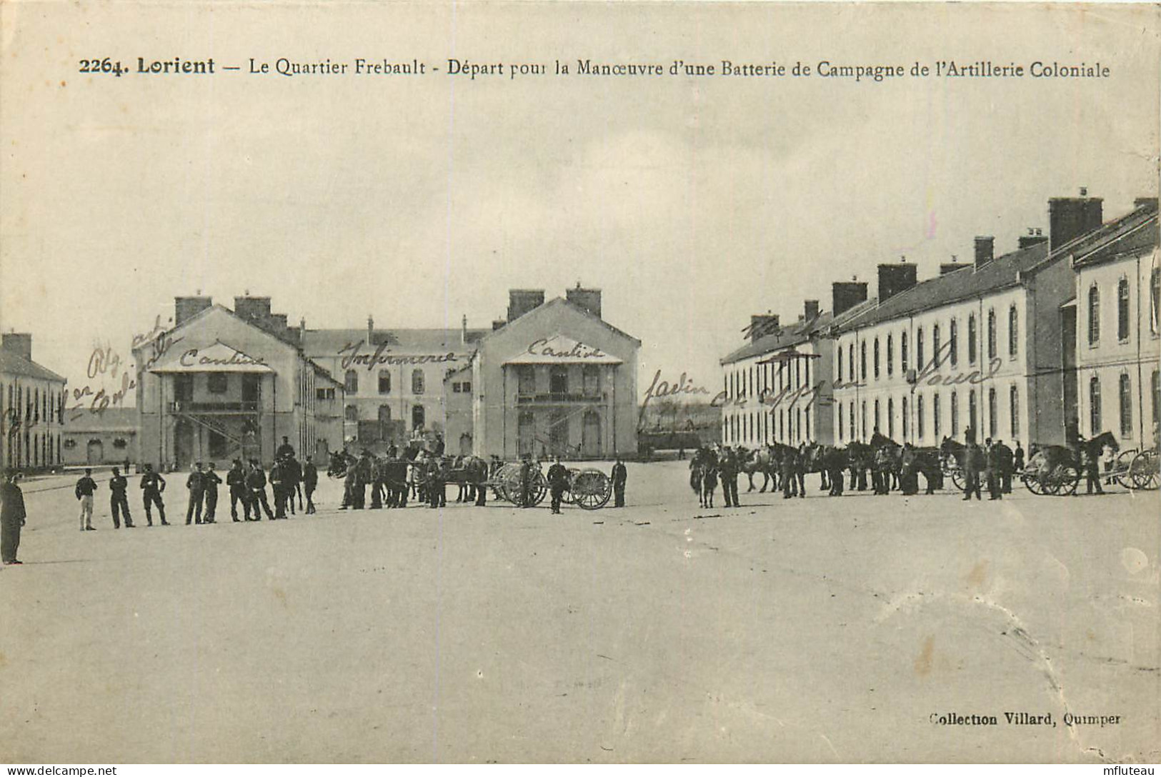 56* LORIENT  Quartier Frebault – Depart Manœuvre Artillerie       RL25,0718 - Barracks