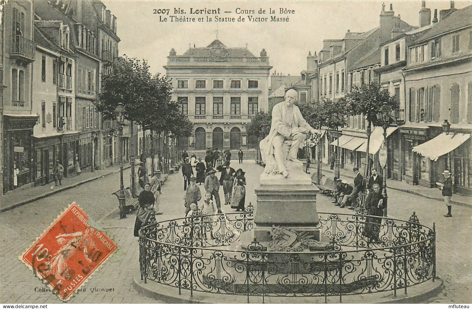 56* LORIENT   Cours De La Bove  - Statue Victor Masse     RL25,0705 - Lorient