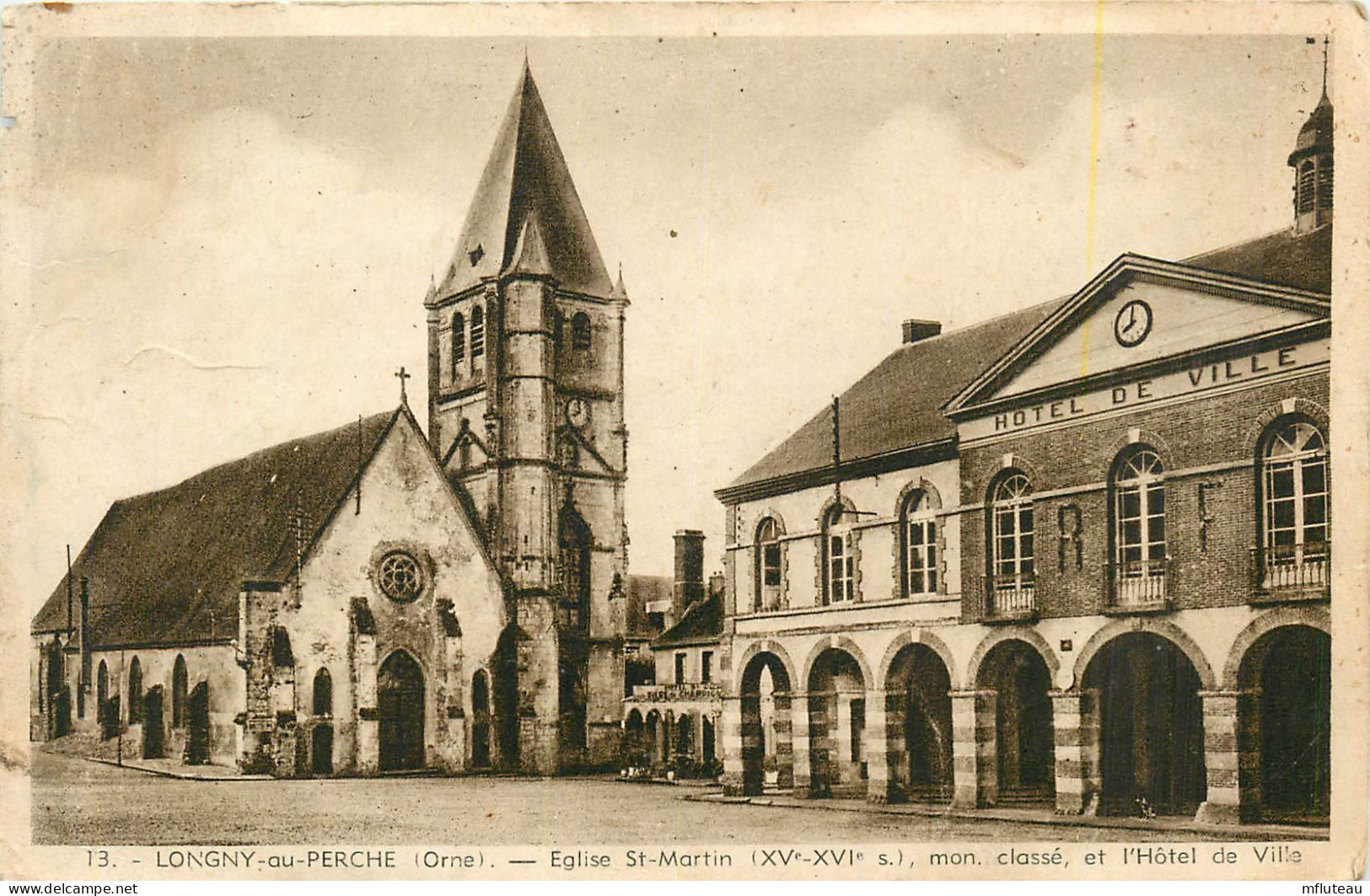 61* LONGNY AU PERCHE   Eglise  St Martin    RL25,1591 - Longny Au Perche