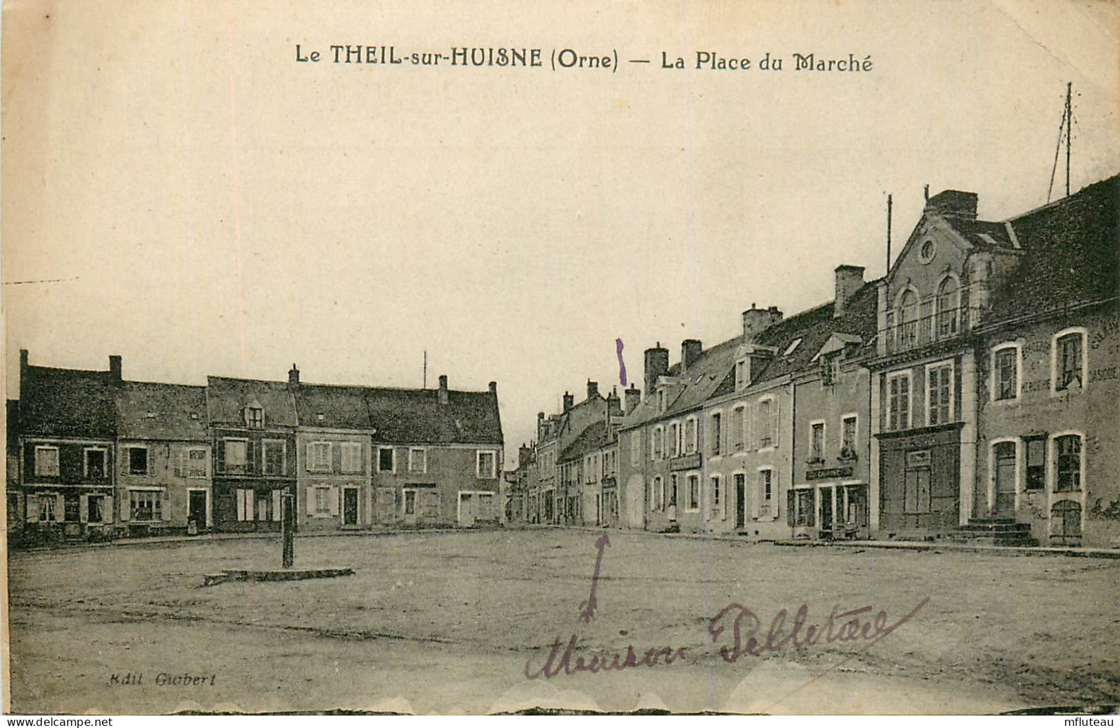 61* LE THEIL S/HUISNE  La Place Du Marche    RL25,1566 - Other & Unclassified