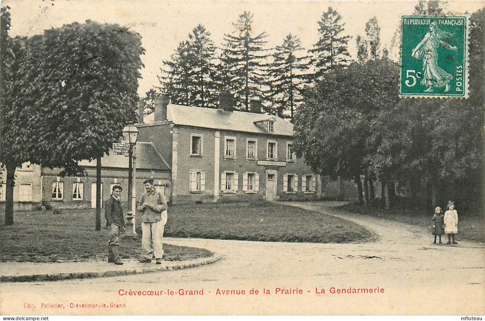 60* CREVECOEUR LE GRAND  Av De La Prairie –la  Gendarmerie      RL25,1420 - Polizei - Gendarmerie