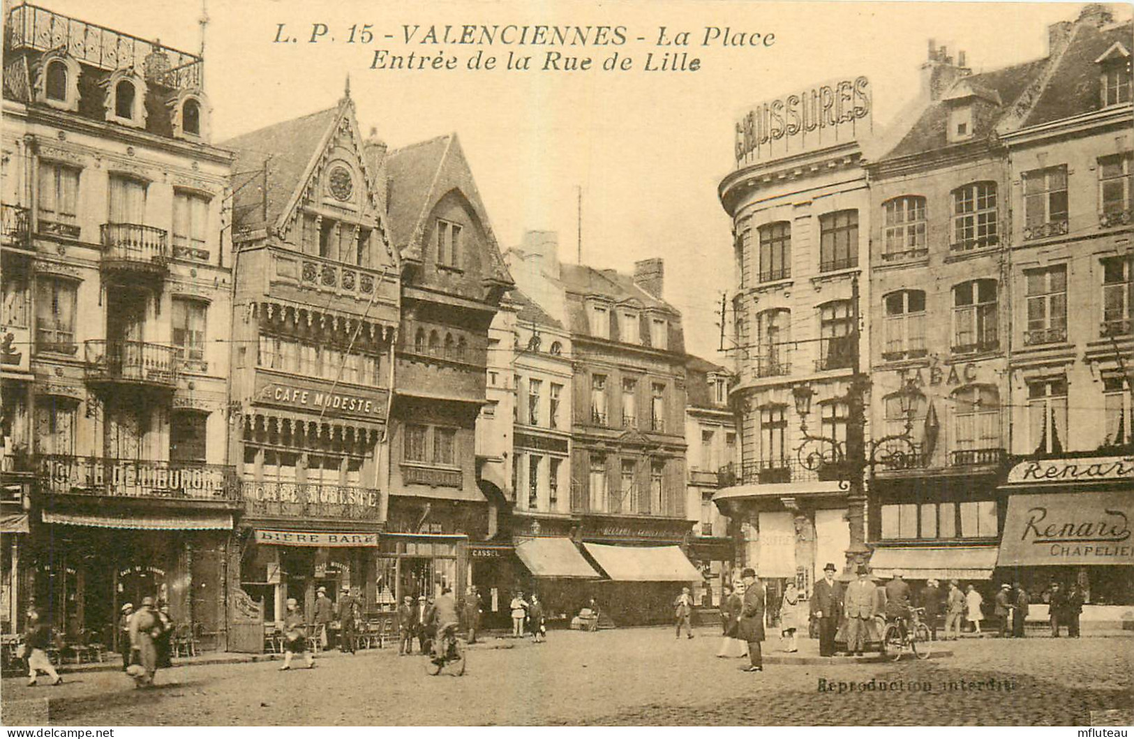 59* VALENCIENNES   La Place Entree De La Rue De Lille   RL25,1173 - Valenciennes