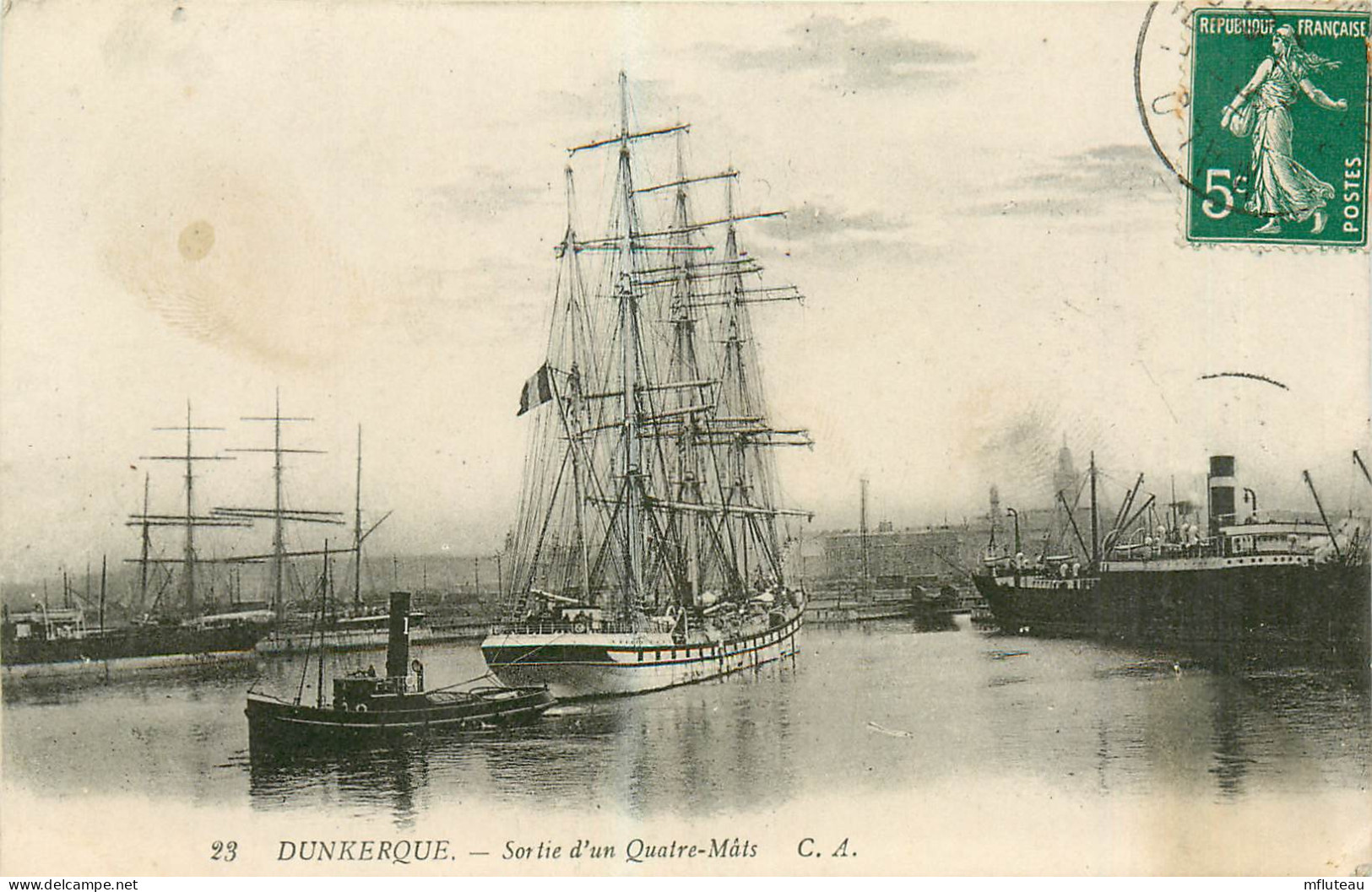 59* DUNKERQUE  Sortie D Un 4 Mats  RL25,1163 - Dunkerque