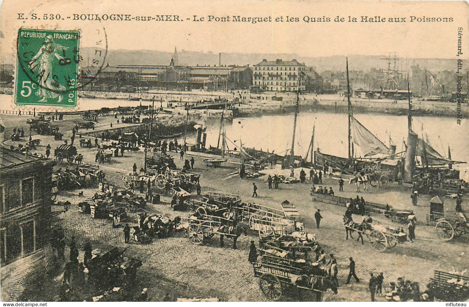 62* BOULOGNE S/MER  Quais De La Halle Aux Poissons  RL25,2029 - Boulogne Sur Mer