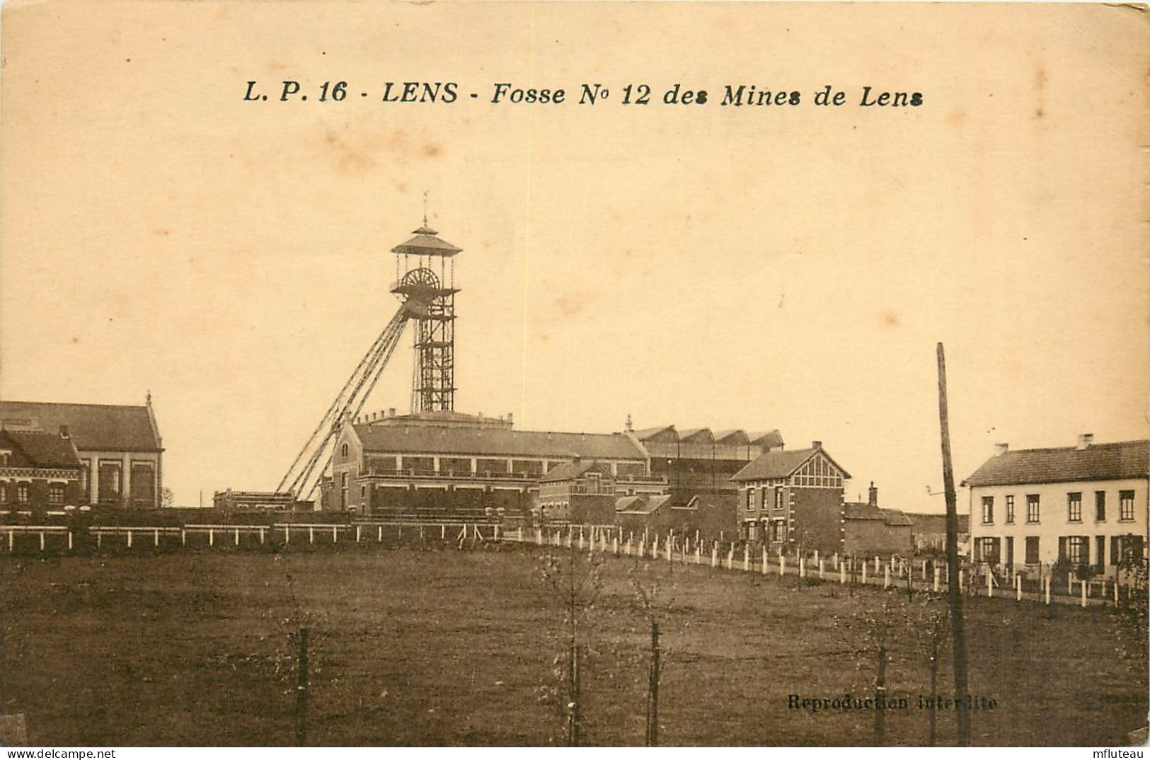 62* LENS  Mines – Fosse N° 2  RL25,1947 - Bergbau