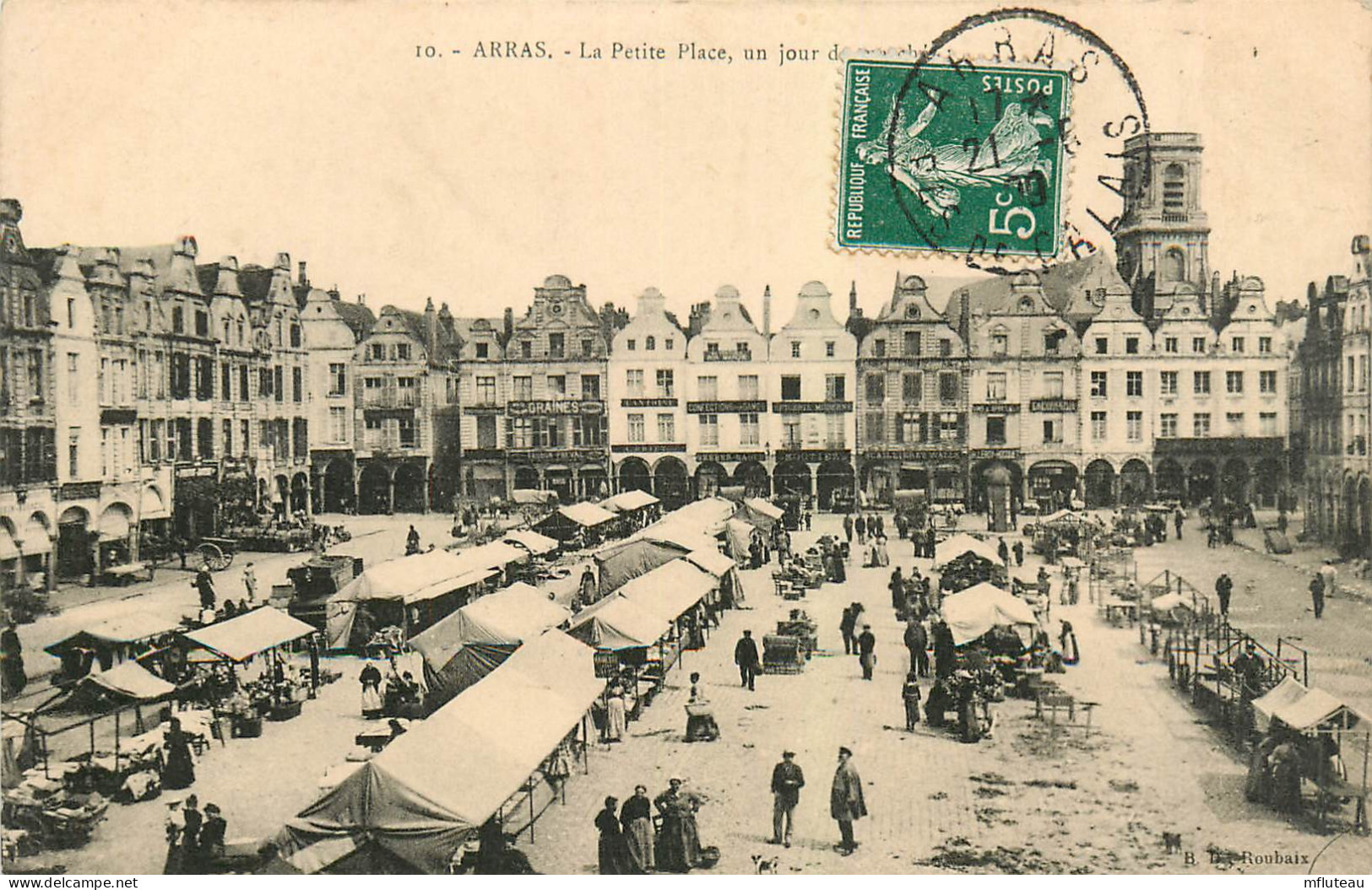 62* ARRAS  Petite Place Un Jour De Marche   RL25,1924 - Arras