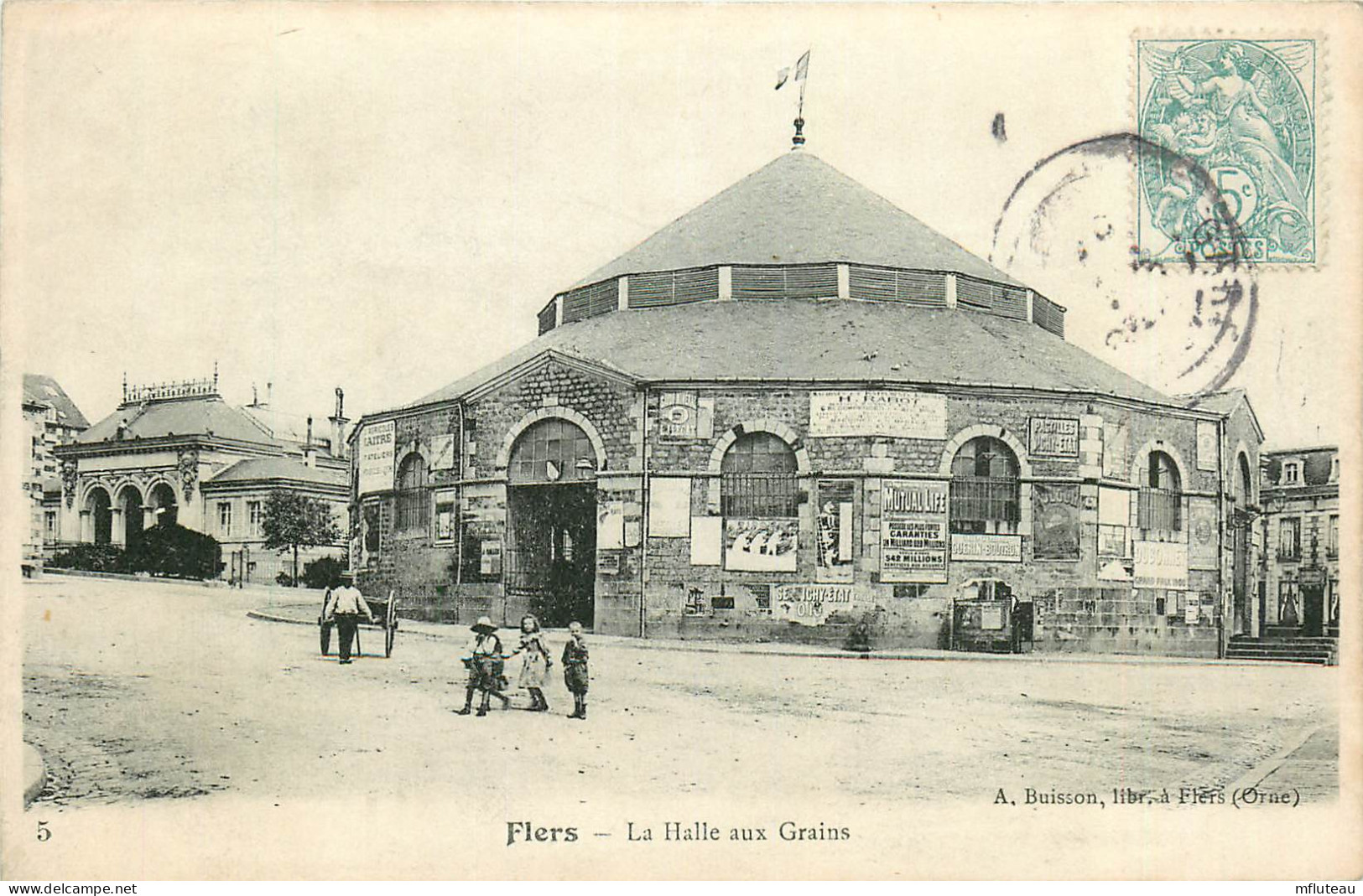 61* FLERS   La Halle Aux Grains    RL25,1772 - Flers